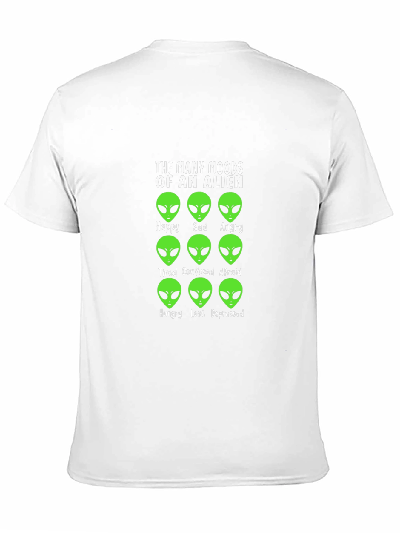 Alien Moods Graphic Tee - Funny Space T-Shirt