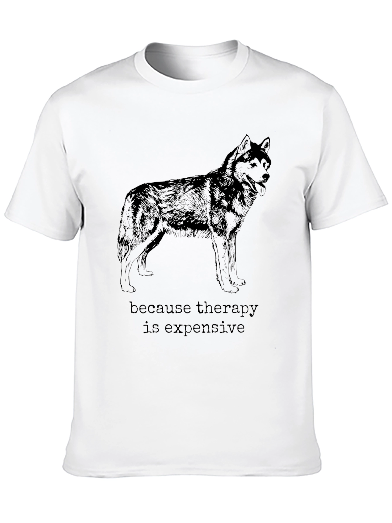 Wolf Therapy Funny Graphic Tee