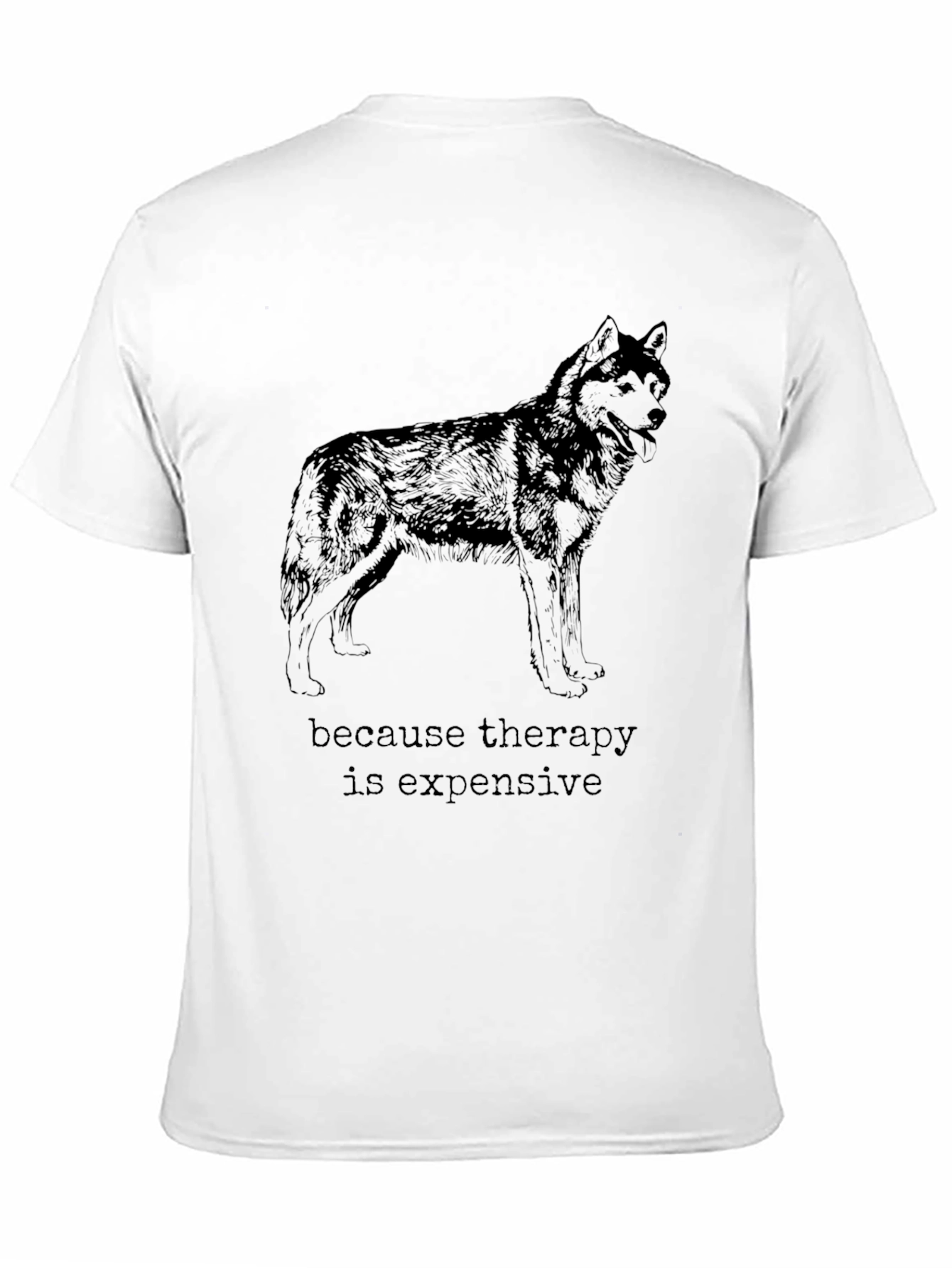 Wolf Therapy Funny Graphic Tee