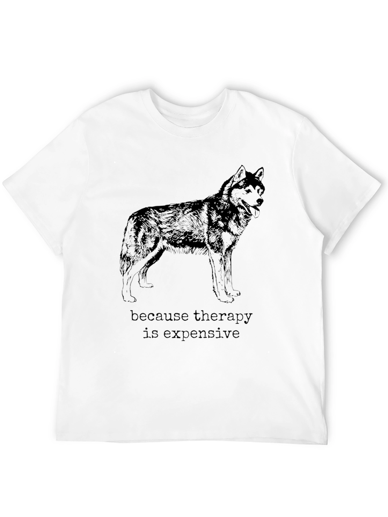 Wolf Therapy Funny Graphic Tee