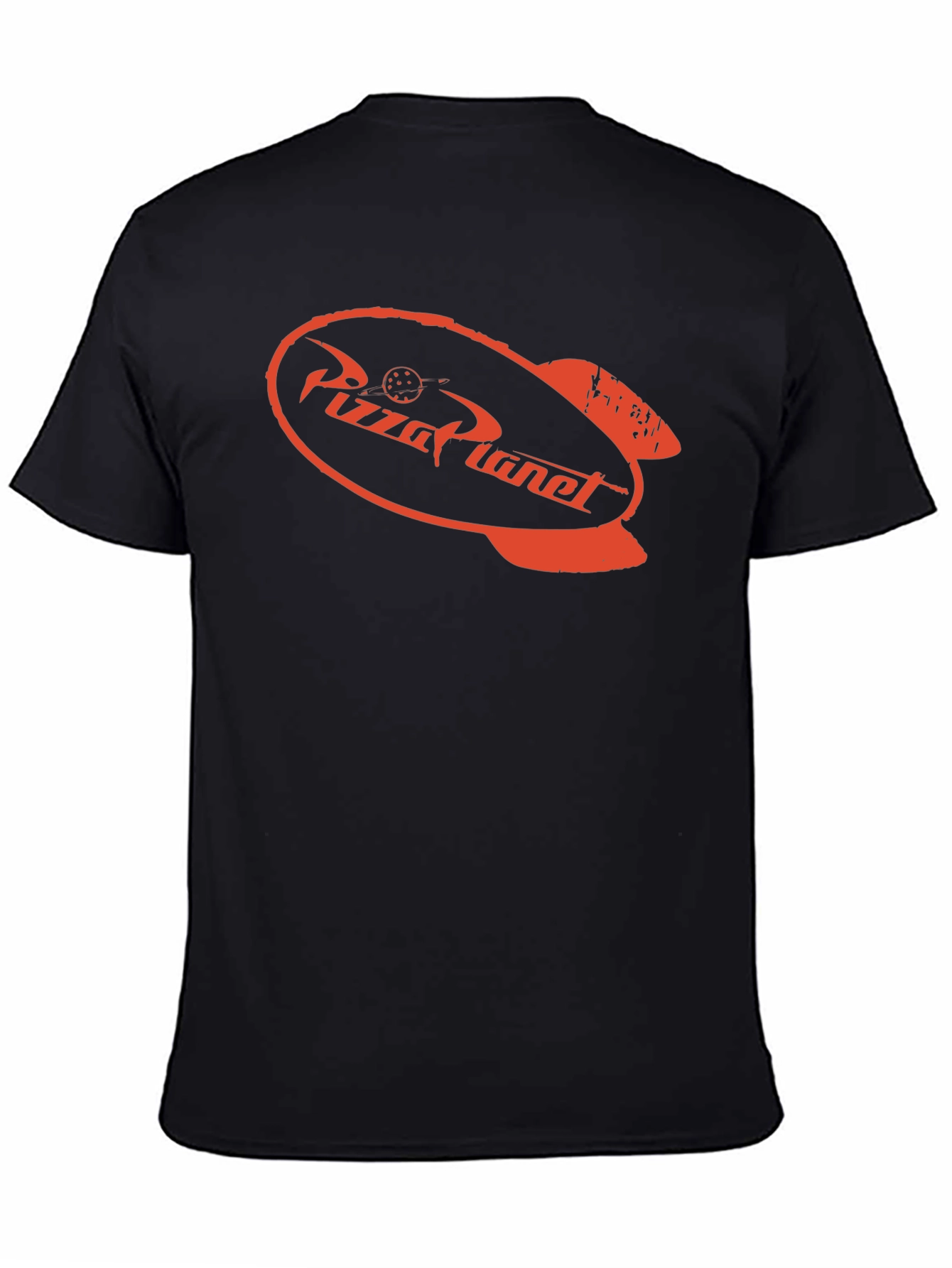 Pizza Planet T-Shirt - Black Crew Neck Tee