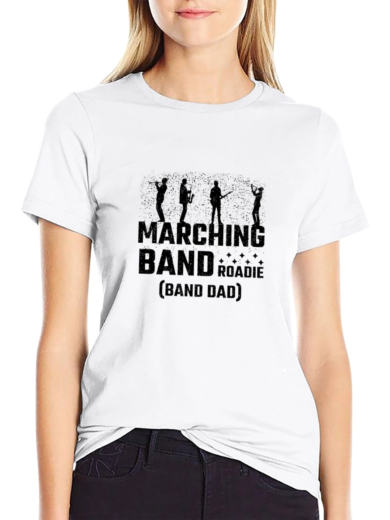 Marching Band Roadie (Band Dad) Black T-Shirt