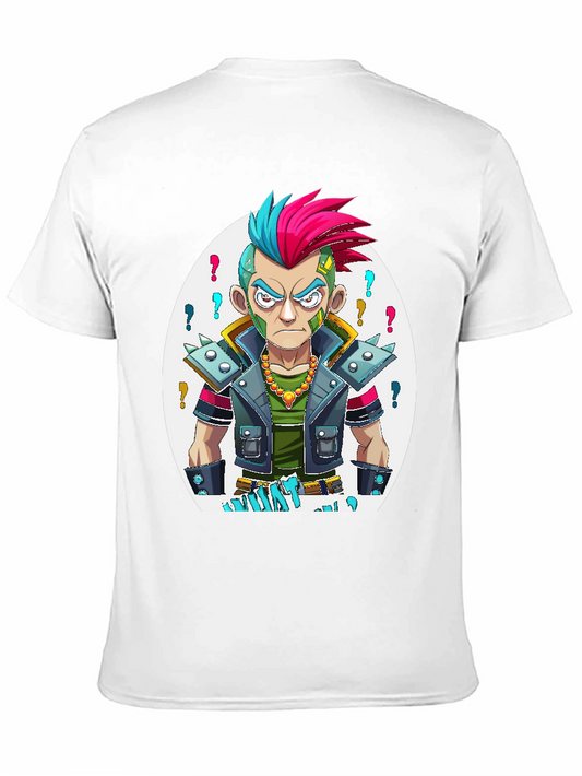 Edgy Cartoon Punk T-Shirt