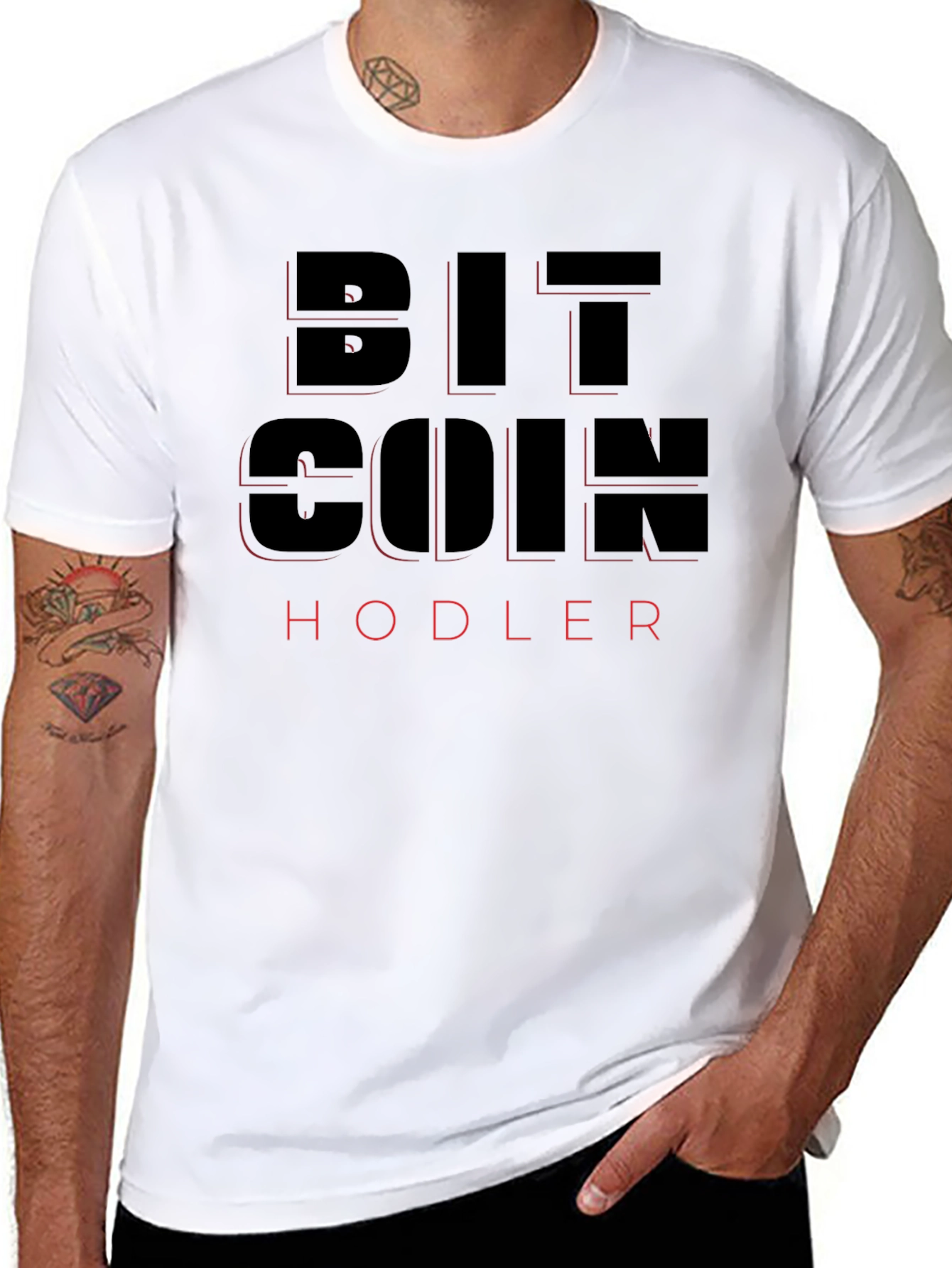 Bitcoin HODLer Black Graphic Tee
