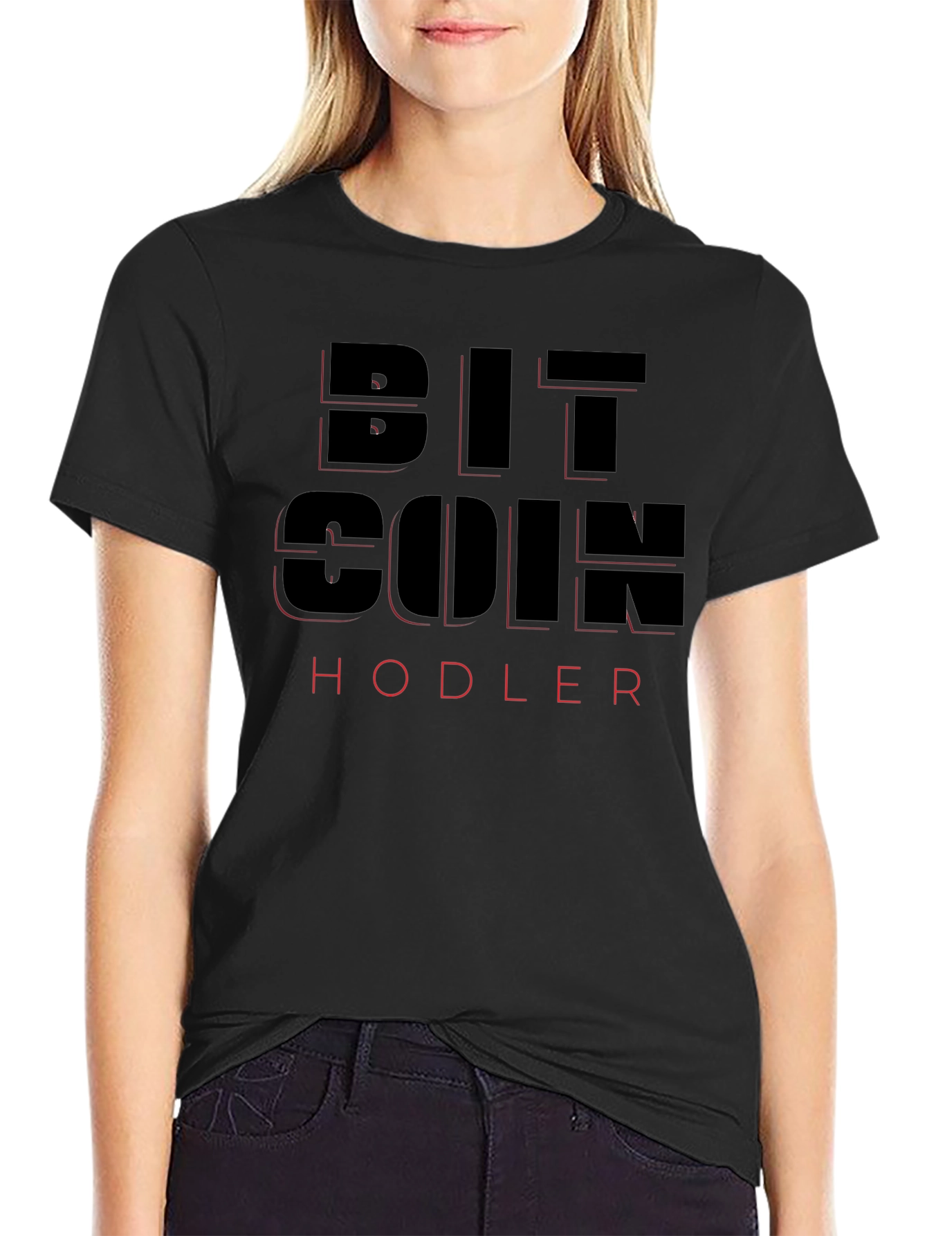 Bitcoin HODLer Black Graphic Tee