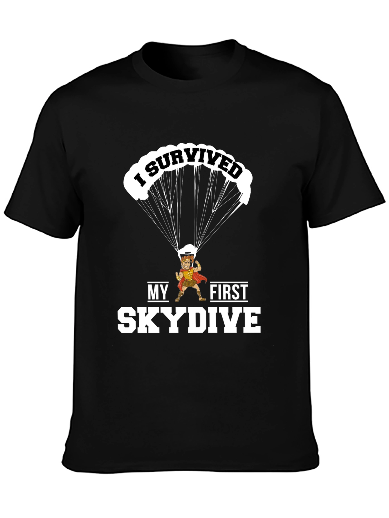 I Survived My First Skydive Funny Graphic T-Shirt