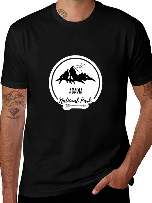 Acadia National Park T-Shirt Black Graphic Tee