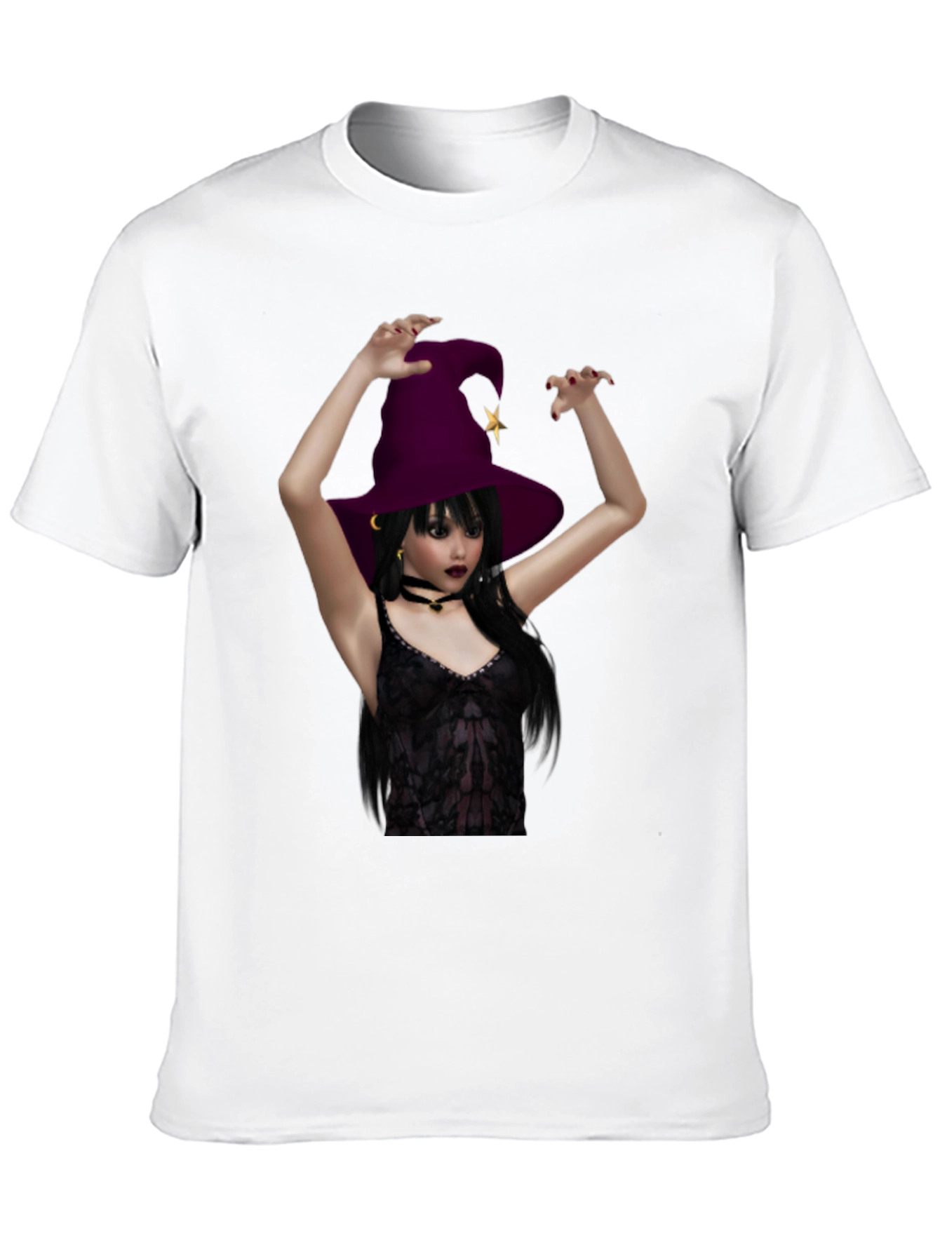 Witch Graphic Black T-Shirt