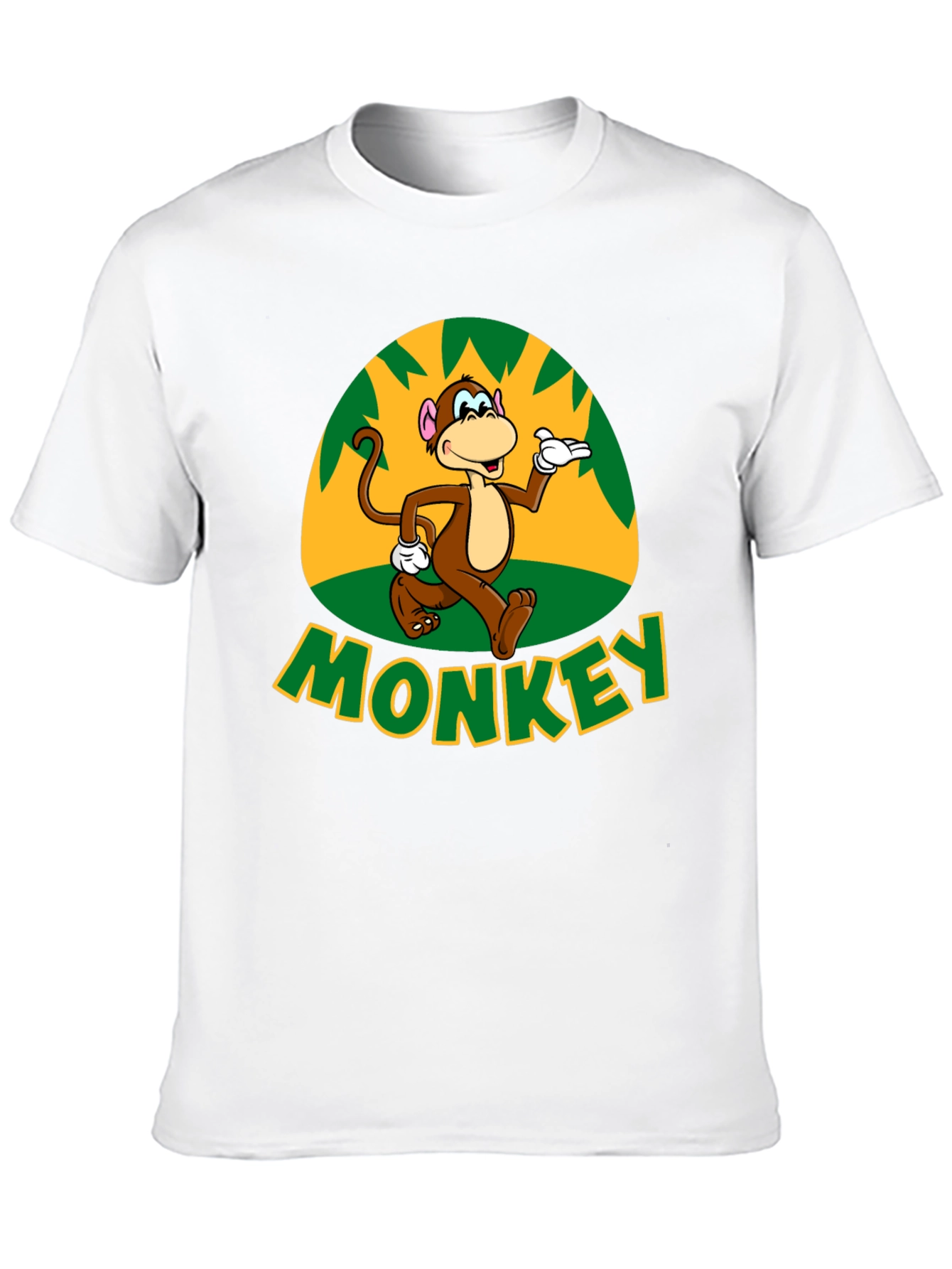 Fun Monkey Graphic T-Shirt - Casual Black Tee