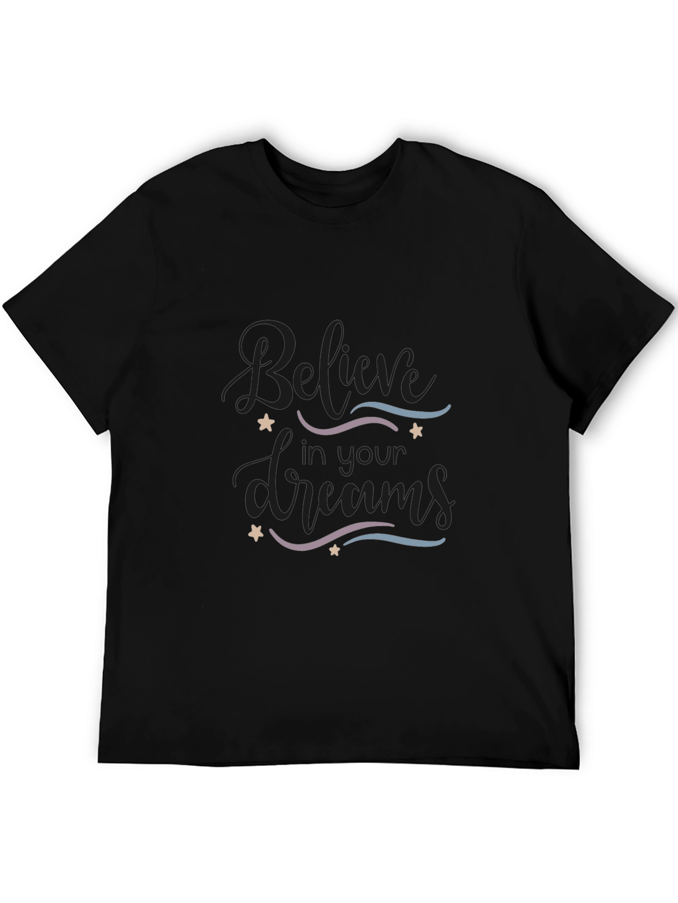 Believe In Your Dreams Graphic Tee - Black