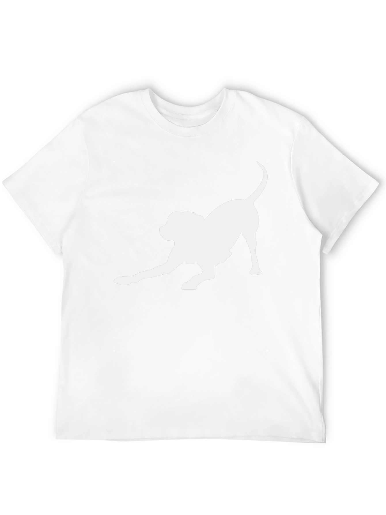 Dog Lover T-Shirt - Playful Pup Silhouette