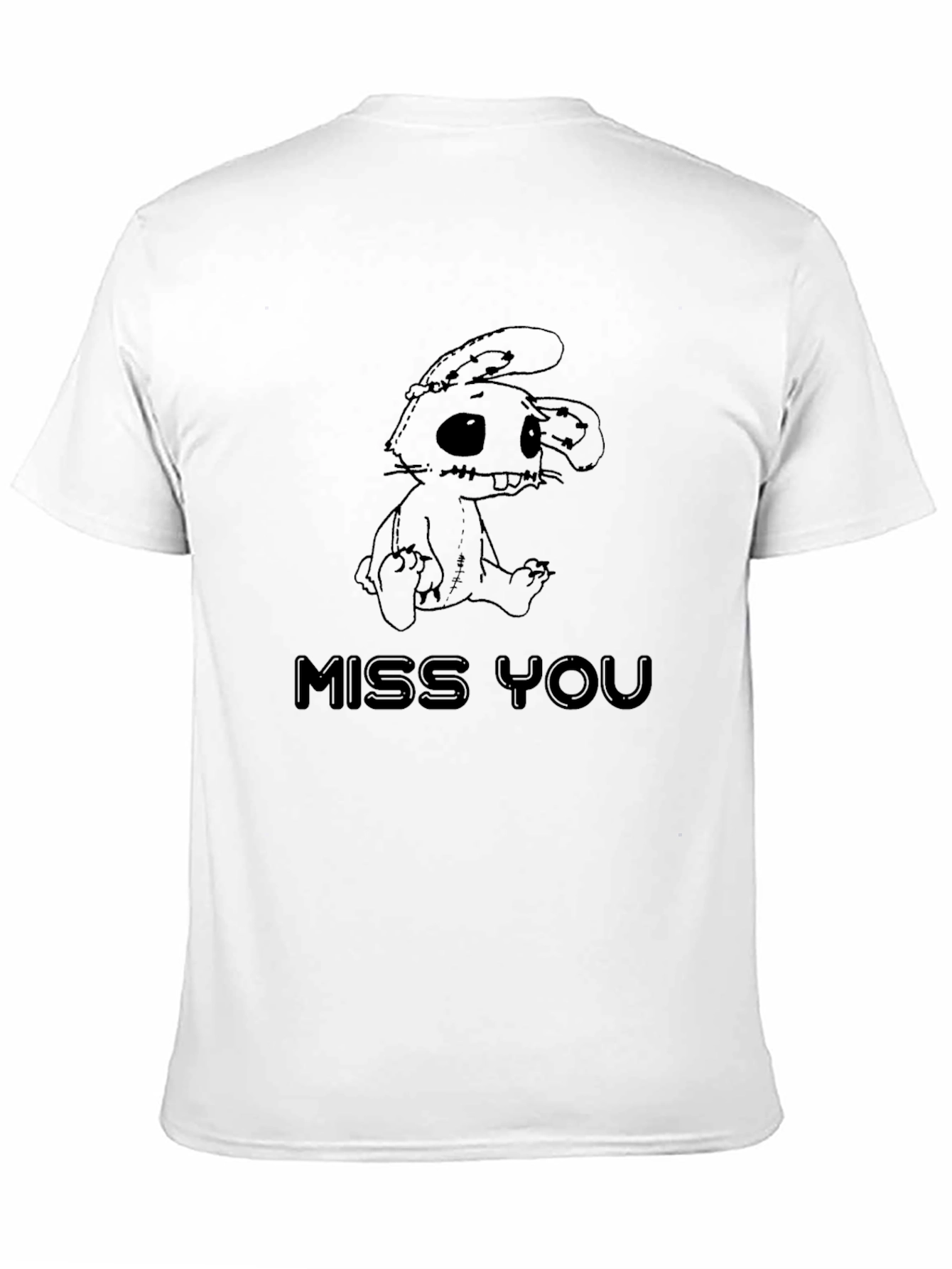 Miss You Bunny Graphic T-Shirt
