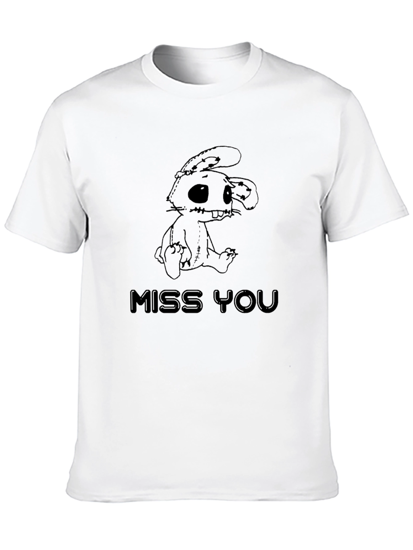 Miss You Bunny Graphic T-Shirt