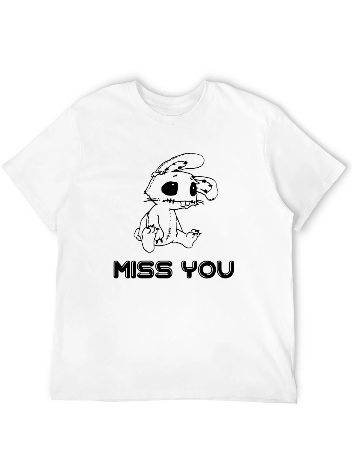 Miss You Bunny Graphic T-Shirt