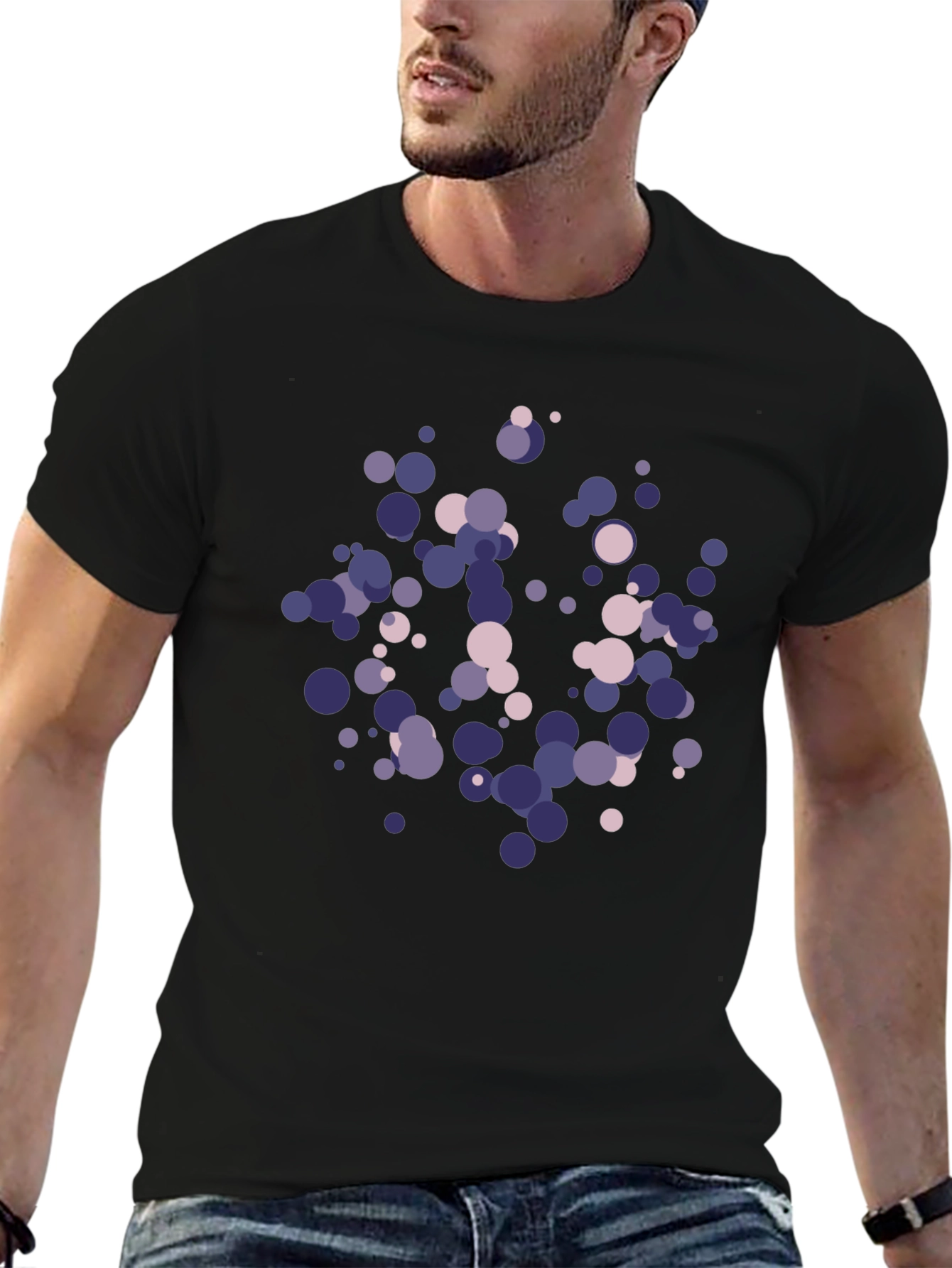 Abstract Dot Pattern Tee - Modern Graphic T-Shirt