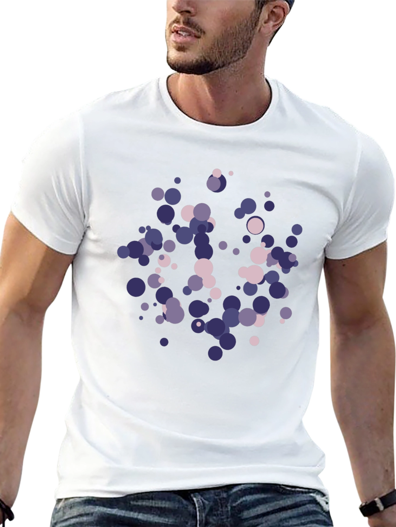 Abstract Dot Pattern Tee - Modern Graphic T-Shirt