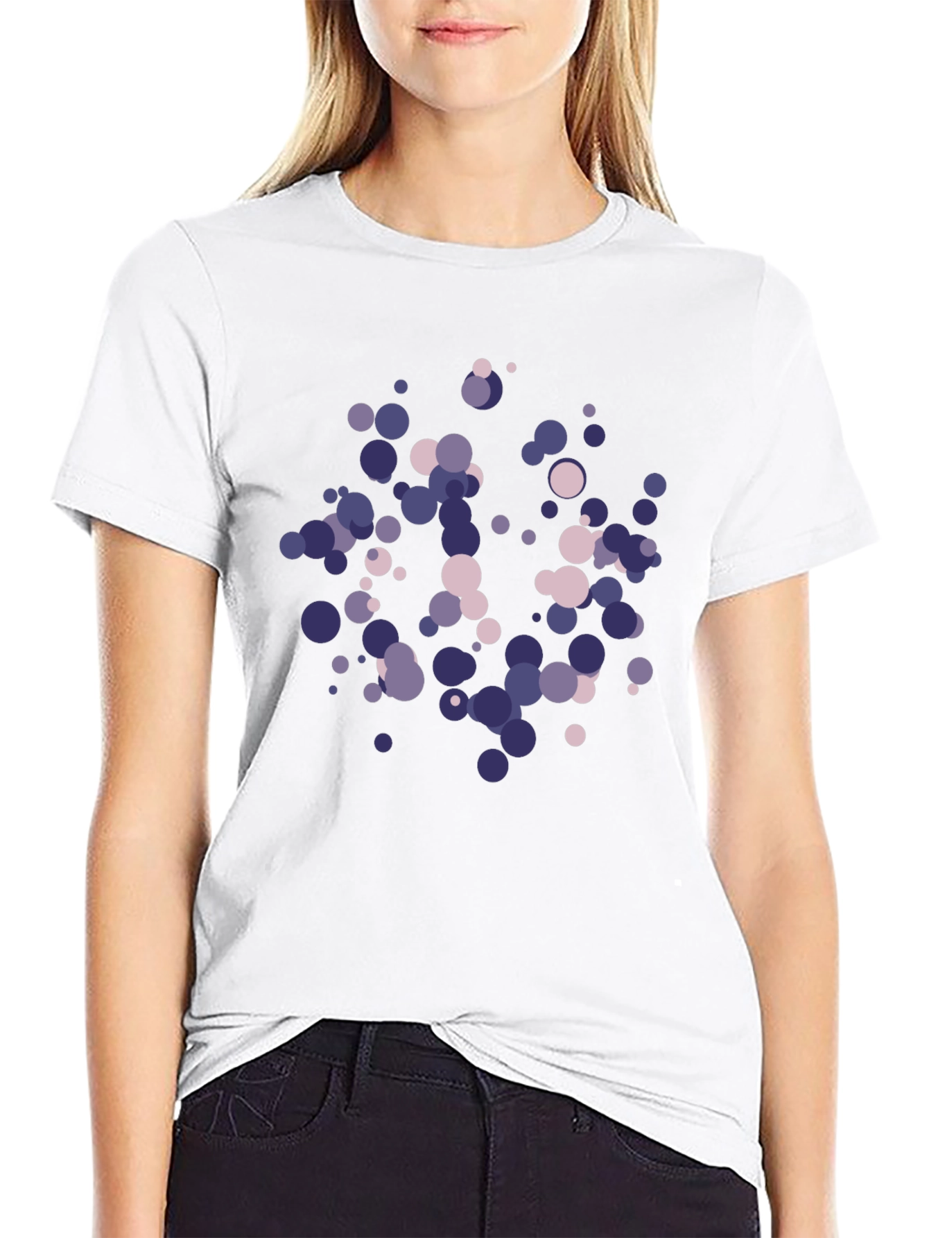 Abstract Dot Pattern Tee - Modern Graphic T-Shirt