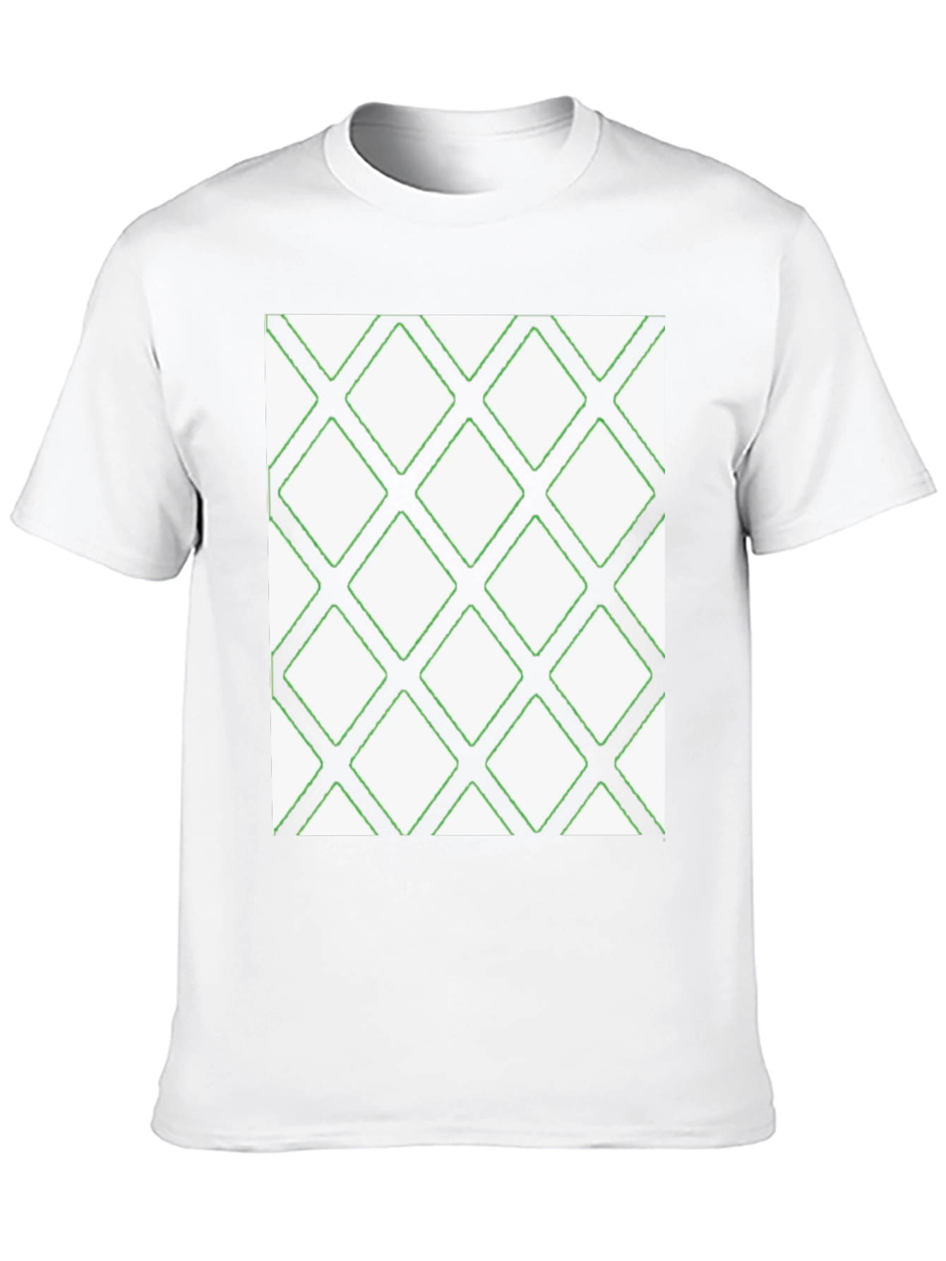 Diamond Pattern Black T-Shirt - Modern Casual Wear