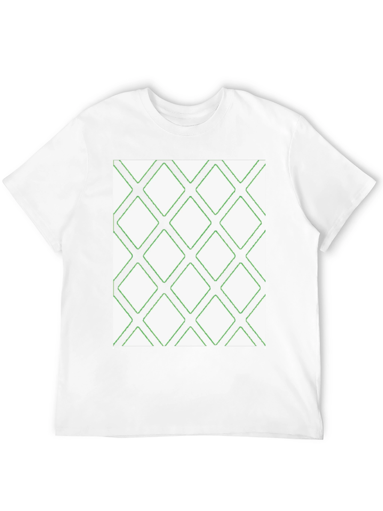 Diamond Pattern Black T-Shirt - Modern Casual Wear