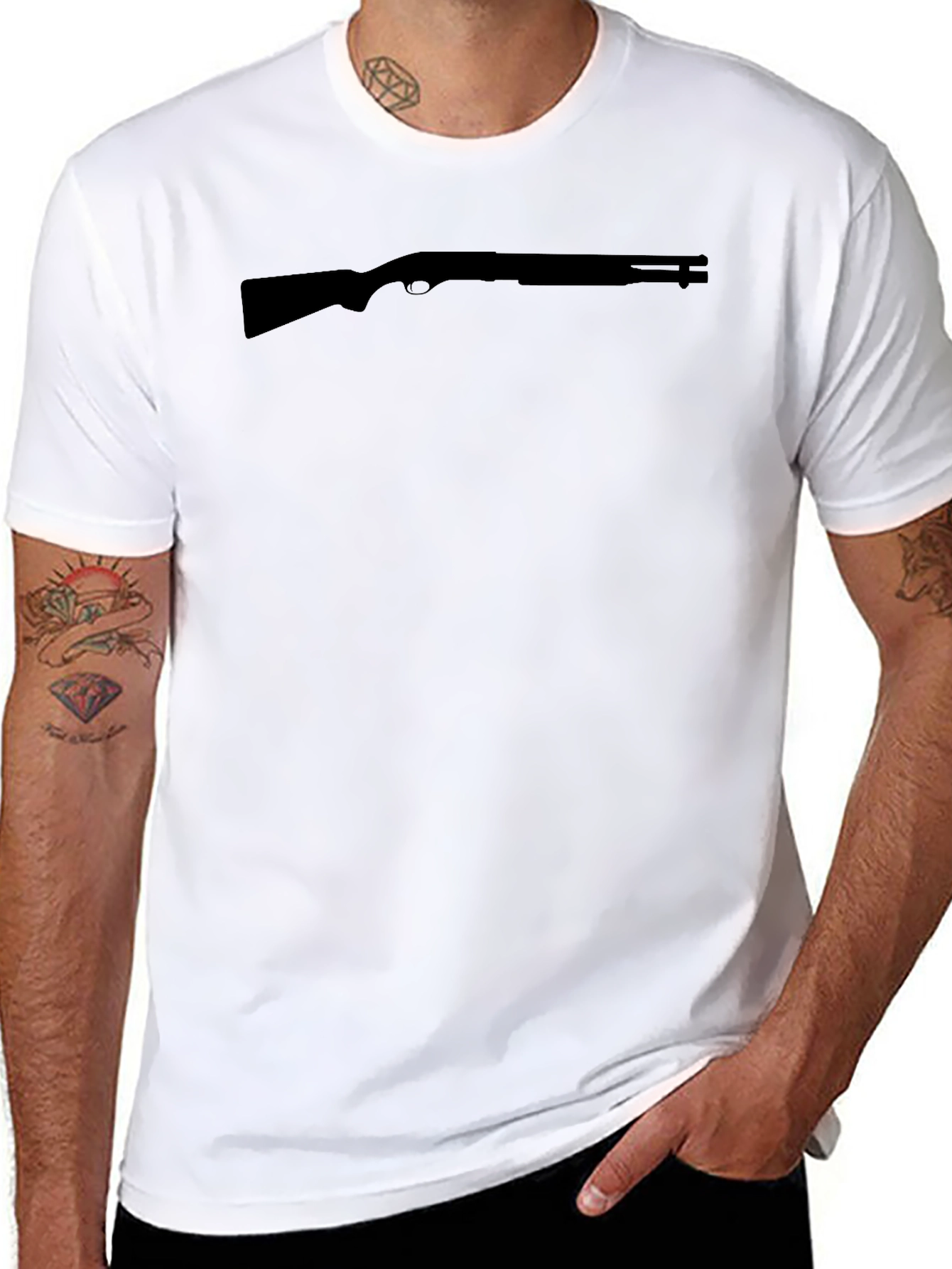 Black Shotgun Tee - Mens Graphic T-Shirt