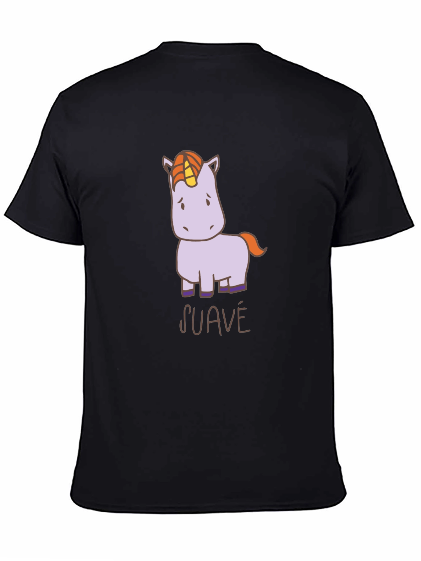 Suave Unicorn Graphic T-Shirt - Black