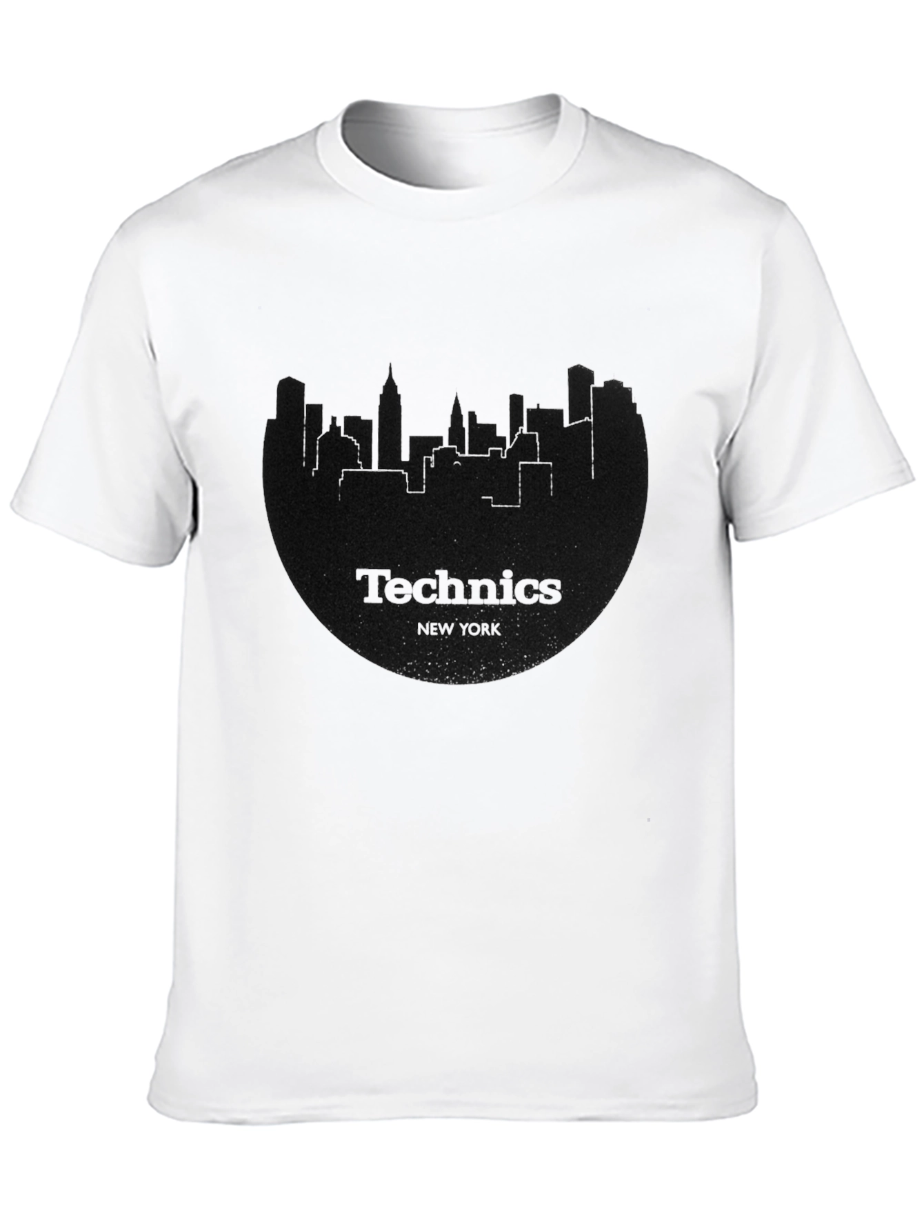 Technics Cityscape Black T-Shirt
