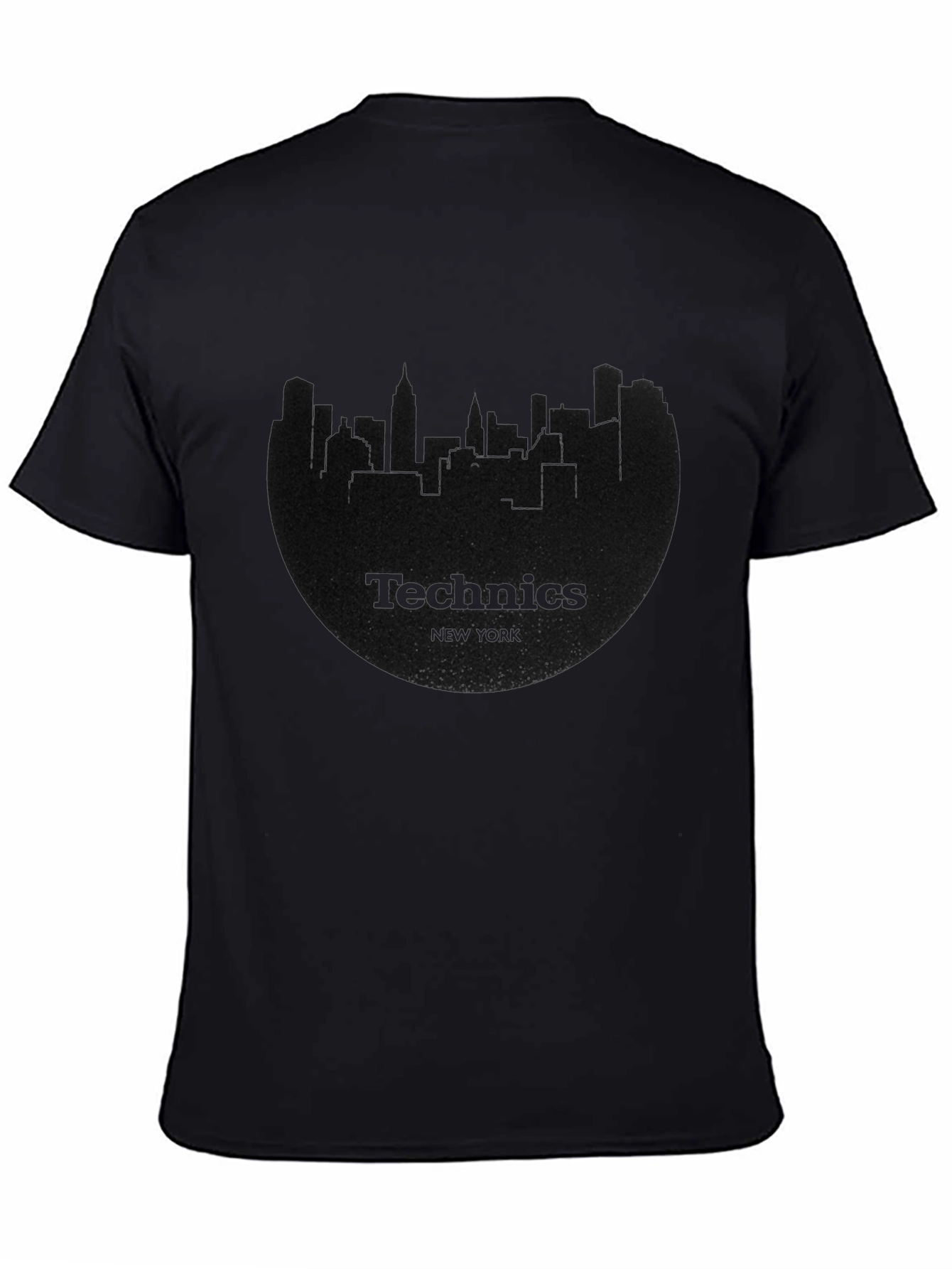 Technics Cityscape Black T-Shirt