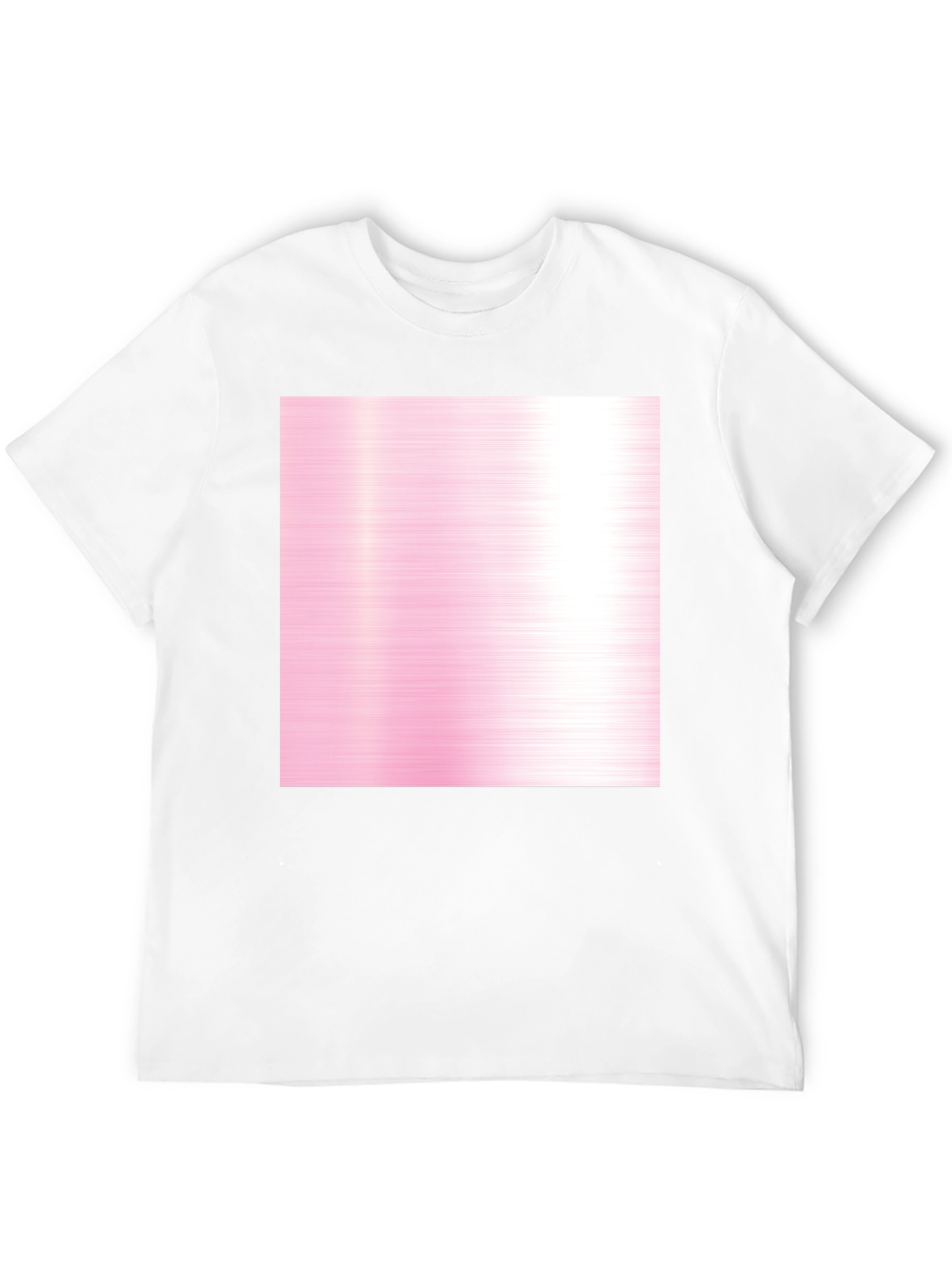 Black Tee with Pink Abstract Design