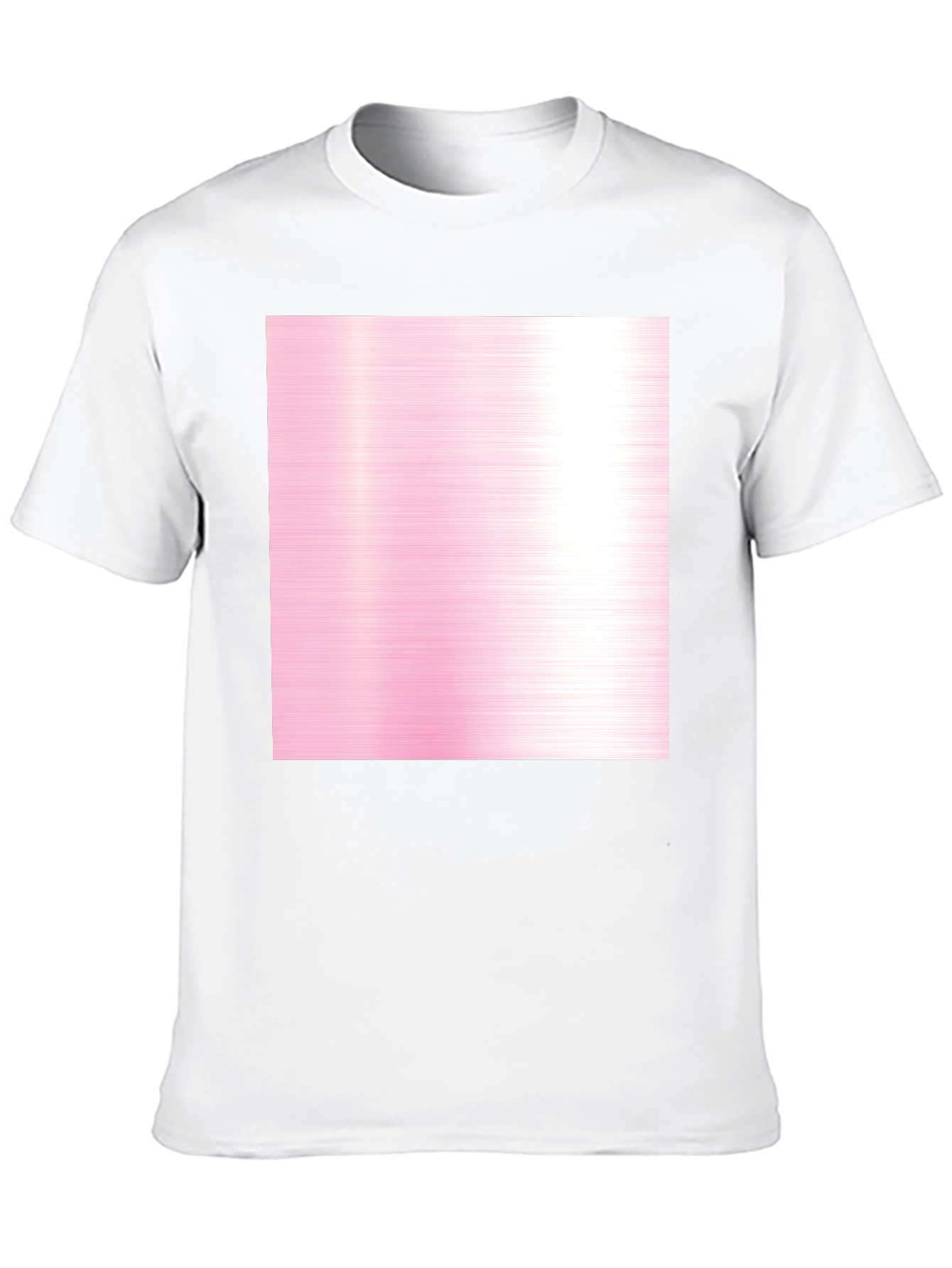 Black Tee with Pink Abstract Design
