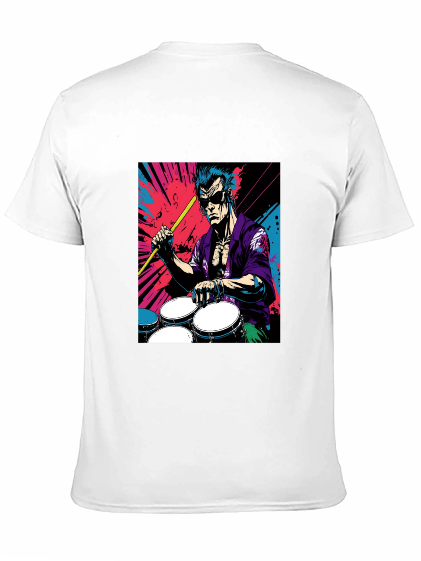 Drummer Graphic Tee - Rock and Roll Style