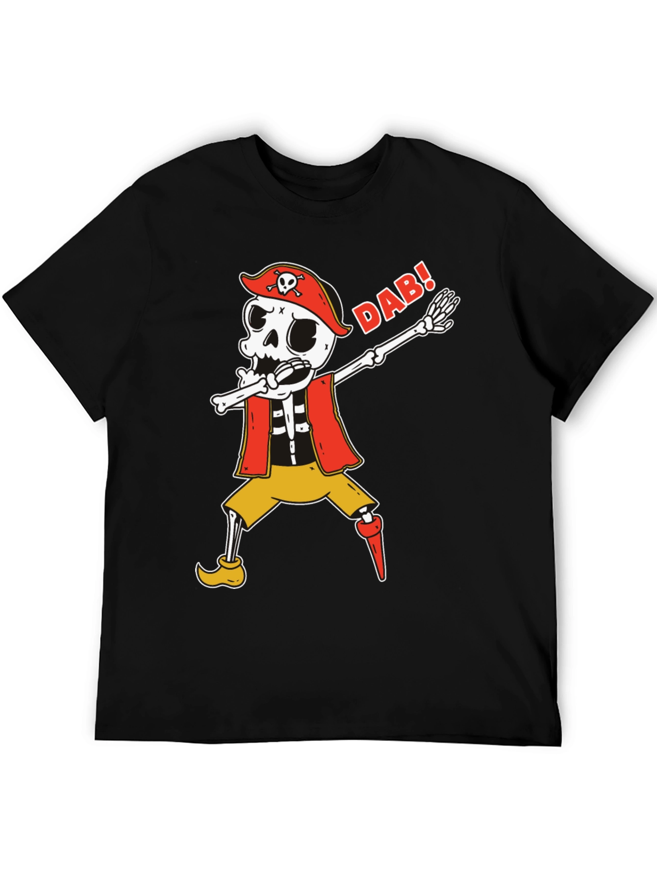 Dabbing Skeleton Pirate T-Shirt