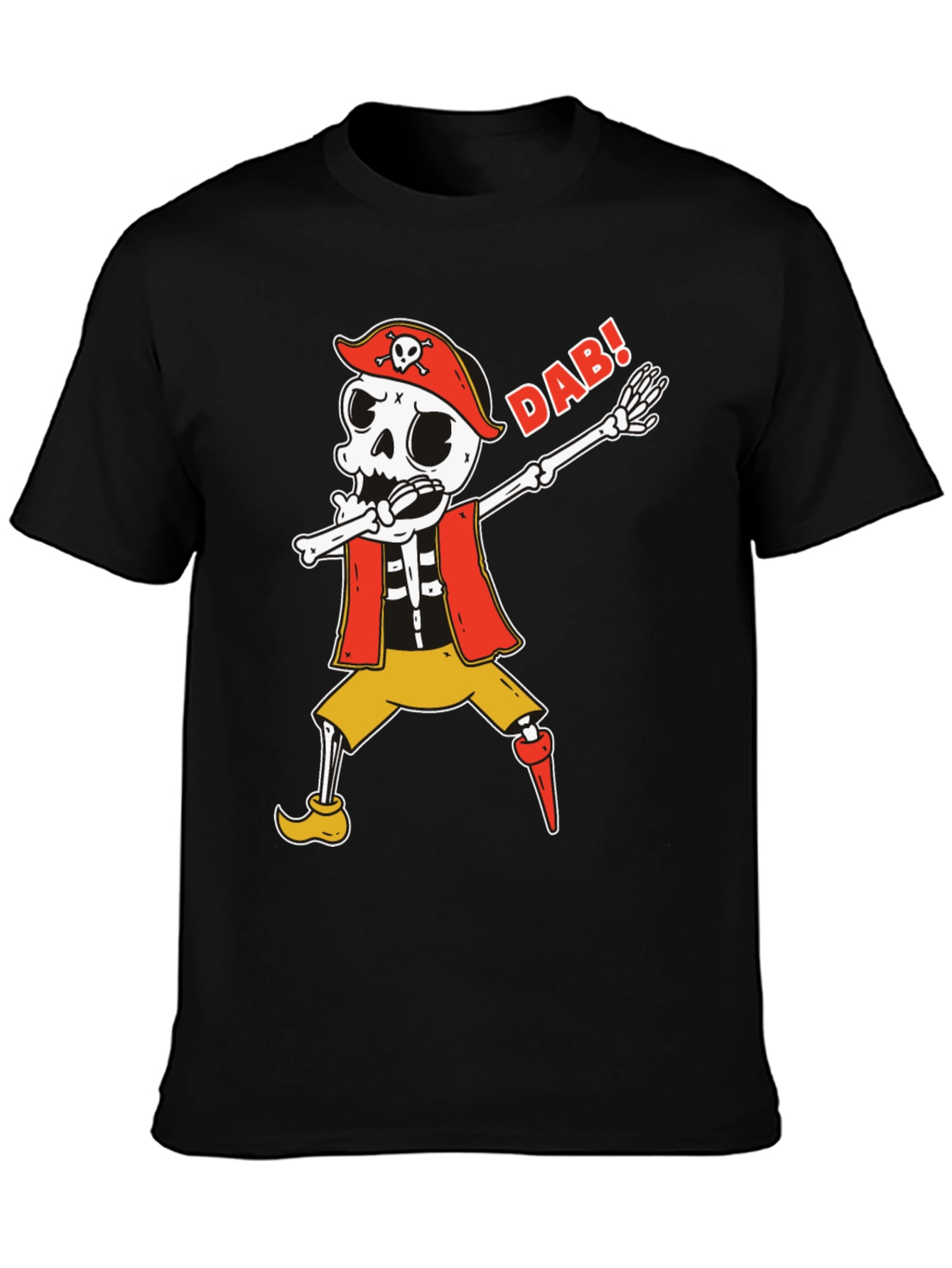 Dabbing Skeleton Pirate T-Shirt