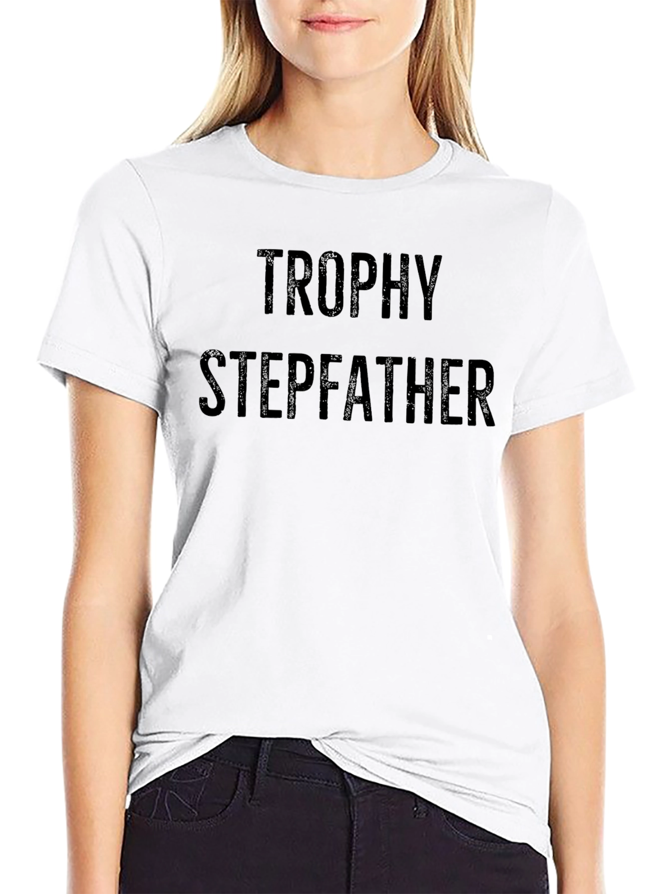 Trophy Stepfather Black Graphic T-Shirt