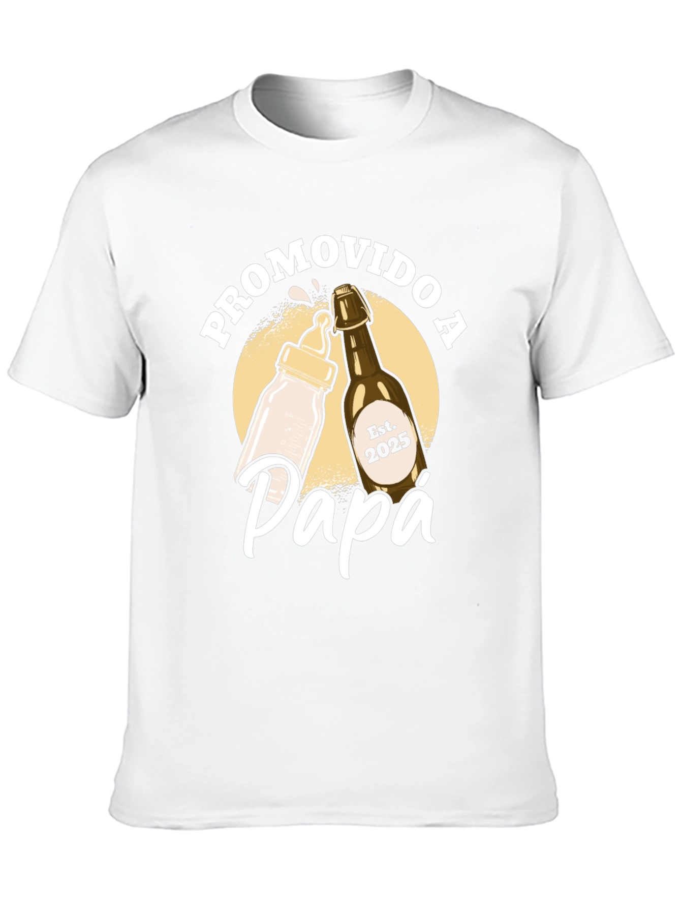 Promovido a Papa T-Shirt - New Dad Est. 2025
