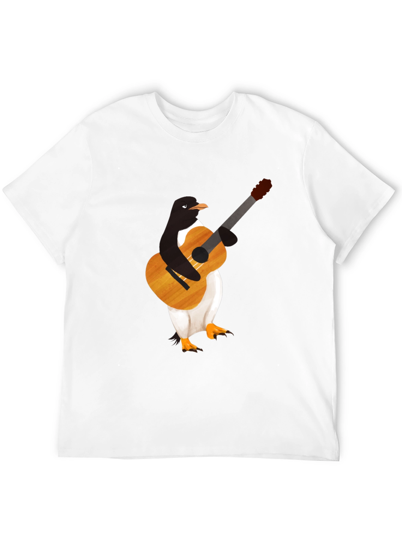 Penguin Guitar Player T-Shirt - Cool Graphic Tee
