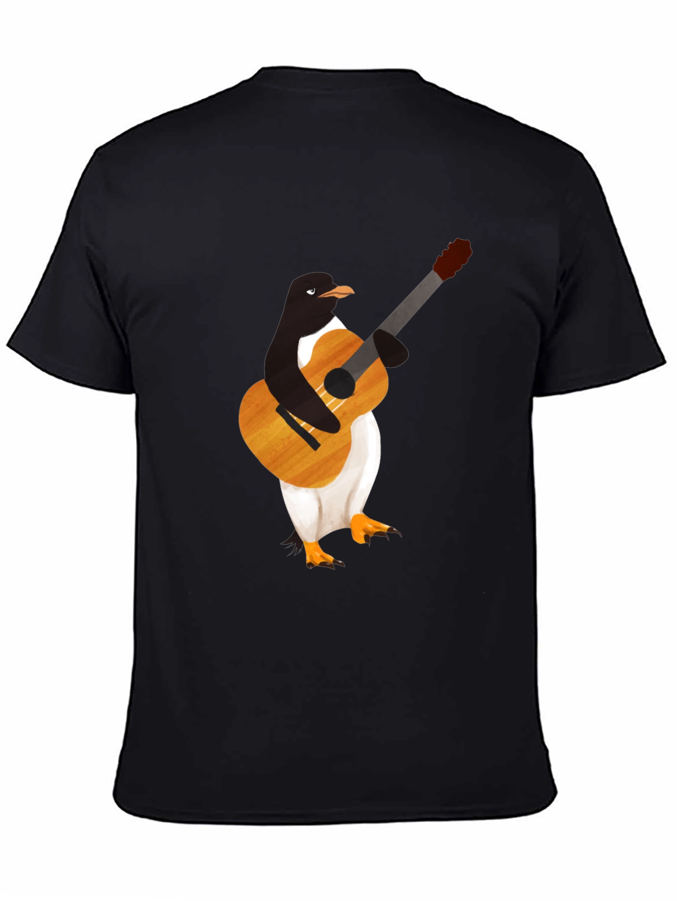 Penguin Guitar Player T-Shirt - Cool Graphic Tee