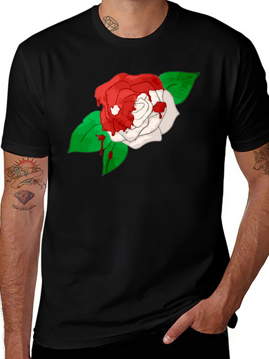 Bleeding Rose Black T-Shirt