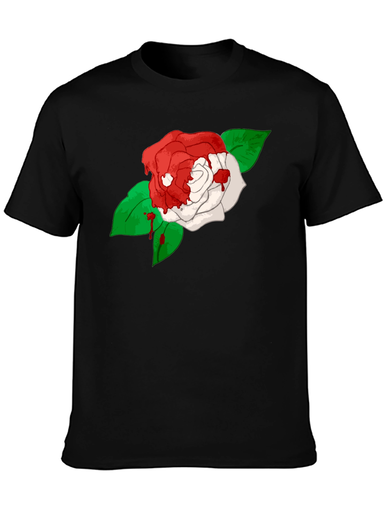 Bleeding Rose Black T-Shirt