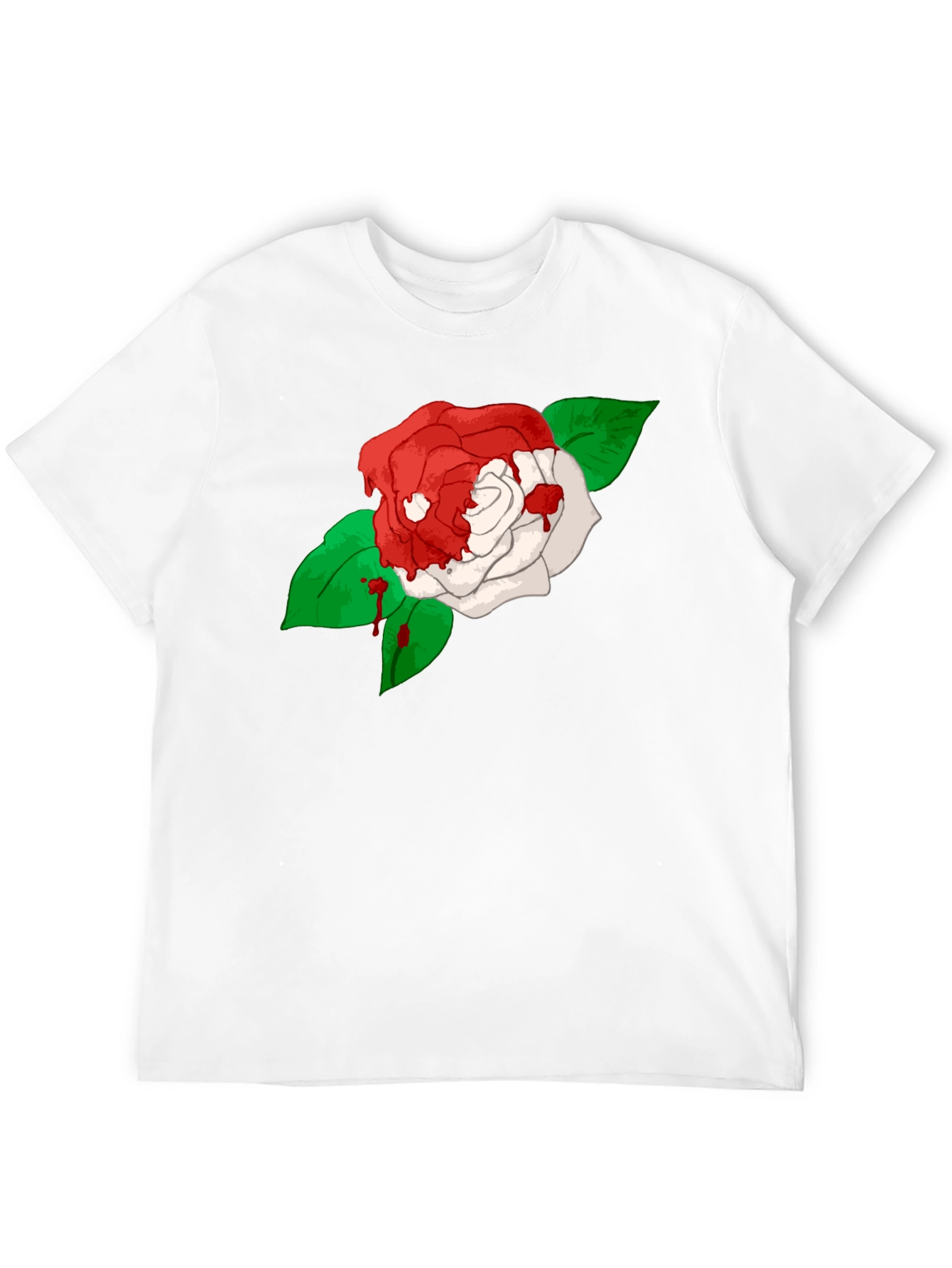 Bleeding Rose Black T-Shirt