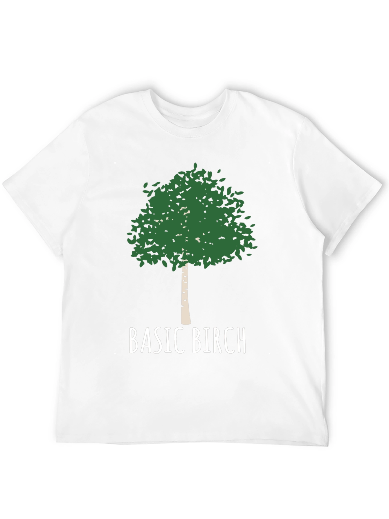 Basic Birch Tree T-Shirt - Nature Lover Tee