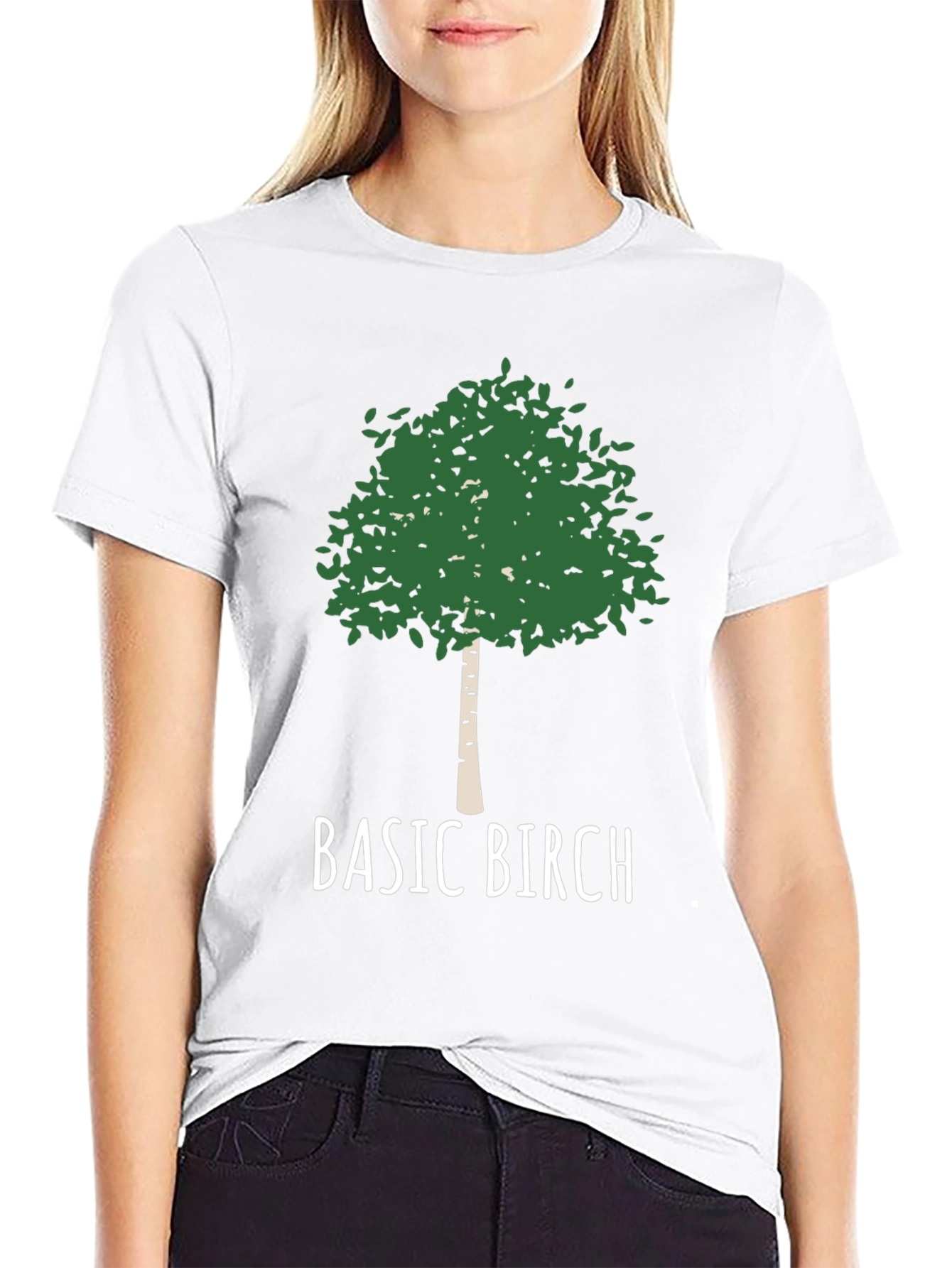 Basic Birch Tree T-Shirt - Nature Lover Tee