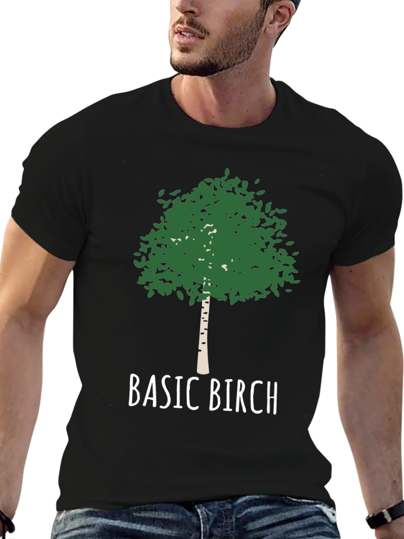 Basic Birch Tree T-Shirt - Nature Lover Tee