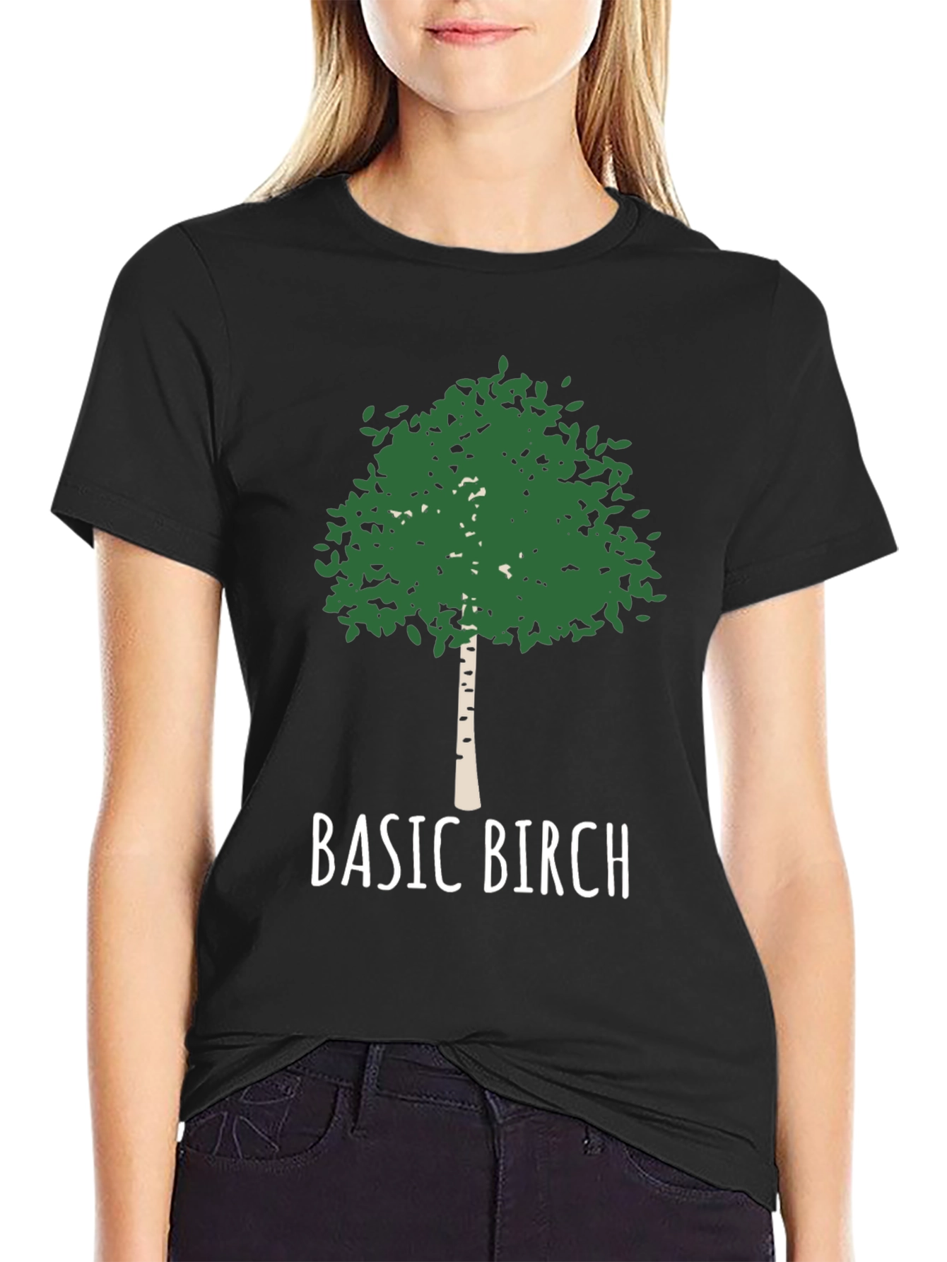 Basic Birch Tree T-Shirt - Nature Lover Tee