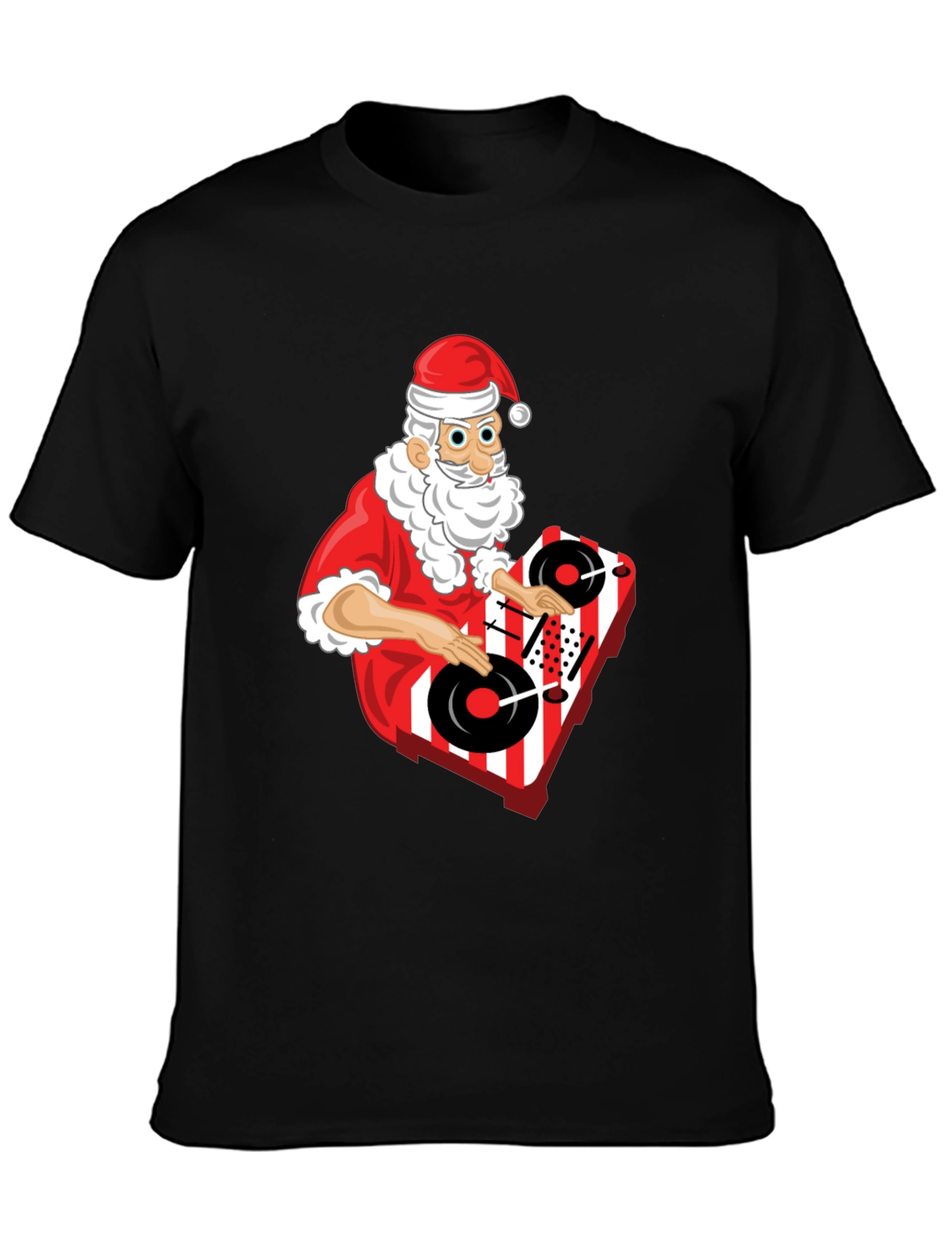 DJ Santa T-Shirt - Holiday Turntable Tee