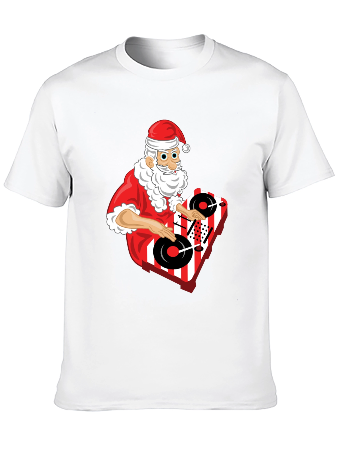 DJ Santa T-Shirt - Holiday Turntable Tee