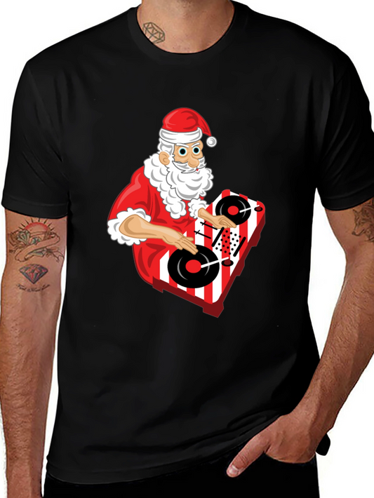 DJ Santa T-Shirt - Holiday Turntable Tee