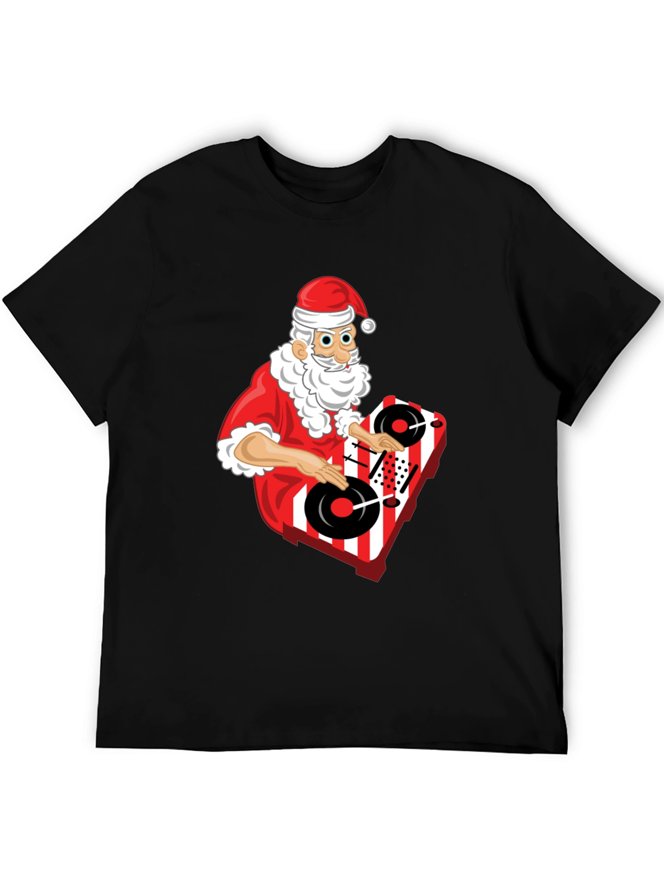 DJ Santa T-Shirt - Holiday Turntable Tee