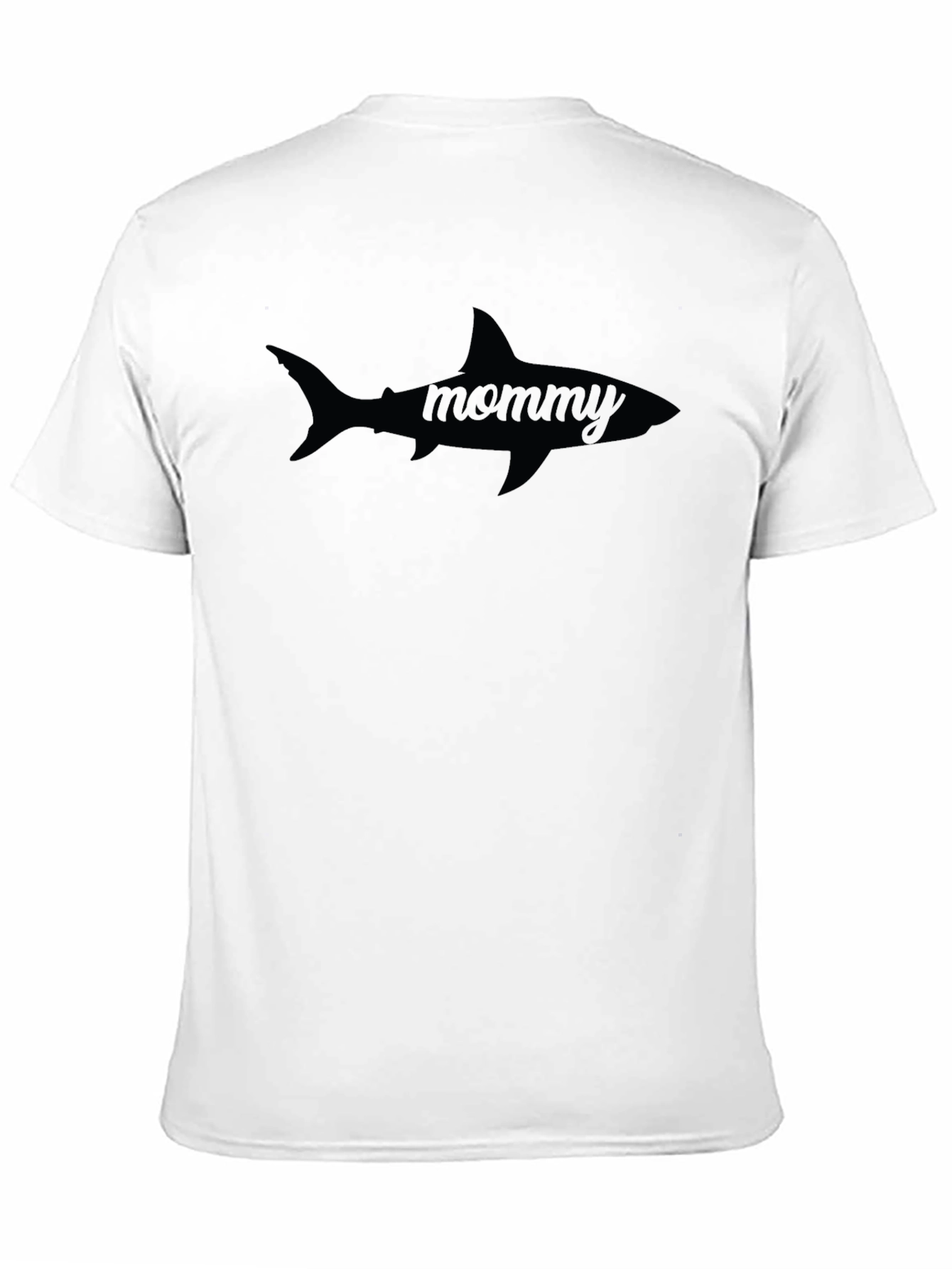Mommy Shark Graphic Tee - Black Casual T-Shirt
