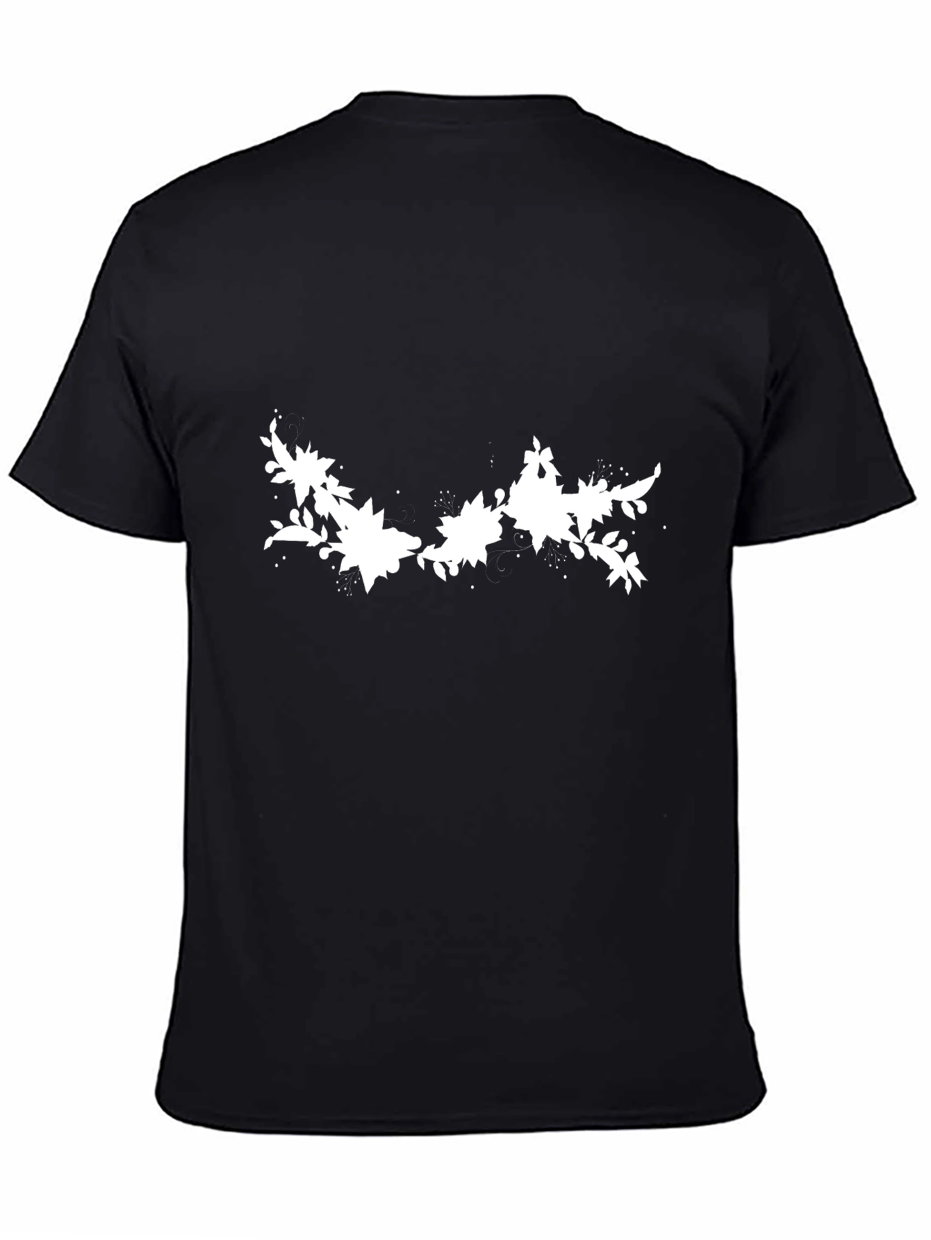 Floral Graphic Black T-Shirt
