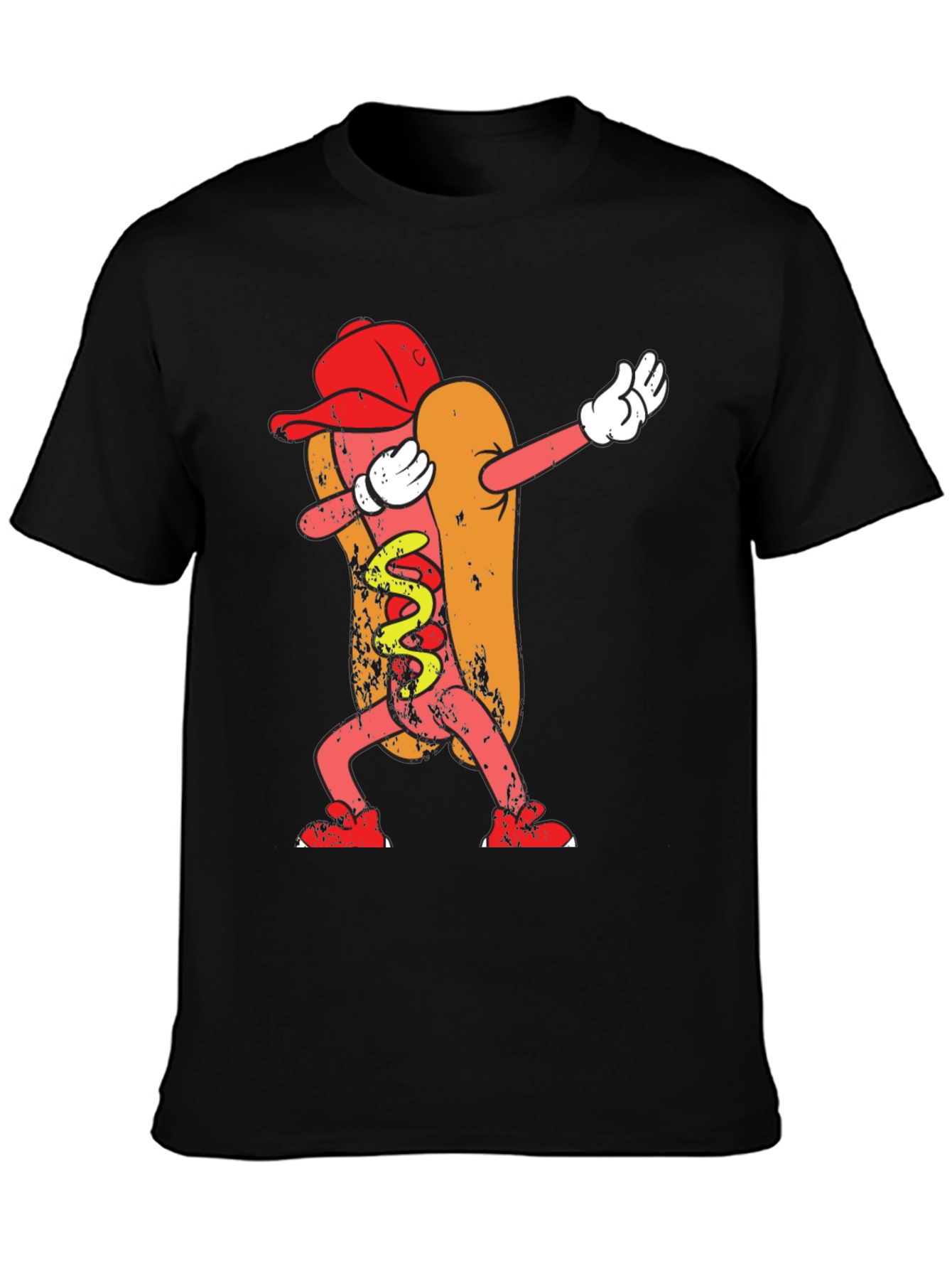Dabbing Hot Dog Graphic Tee
